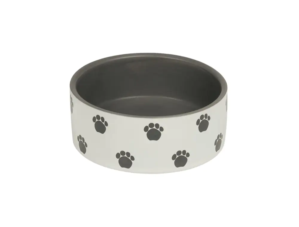 Nobby Hundenapf Keramik Pata Ø 12 cm - 250 ml creme-grau