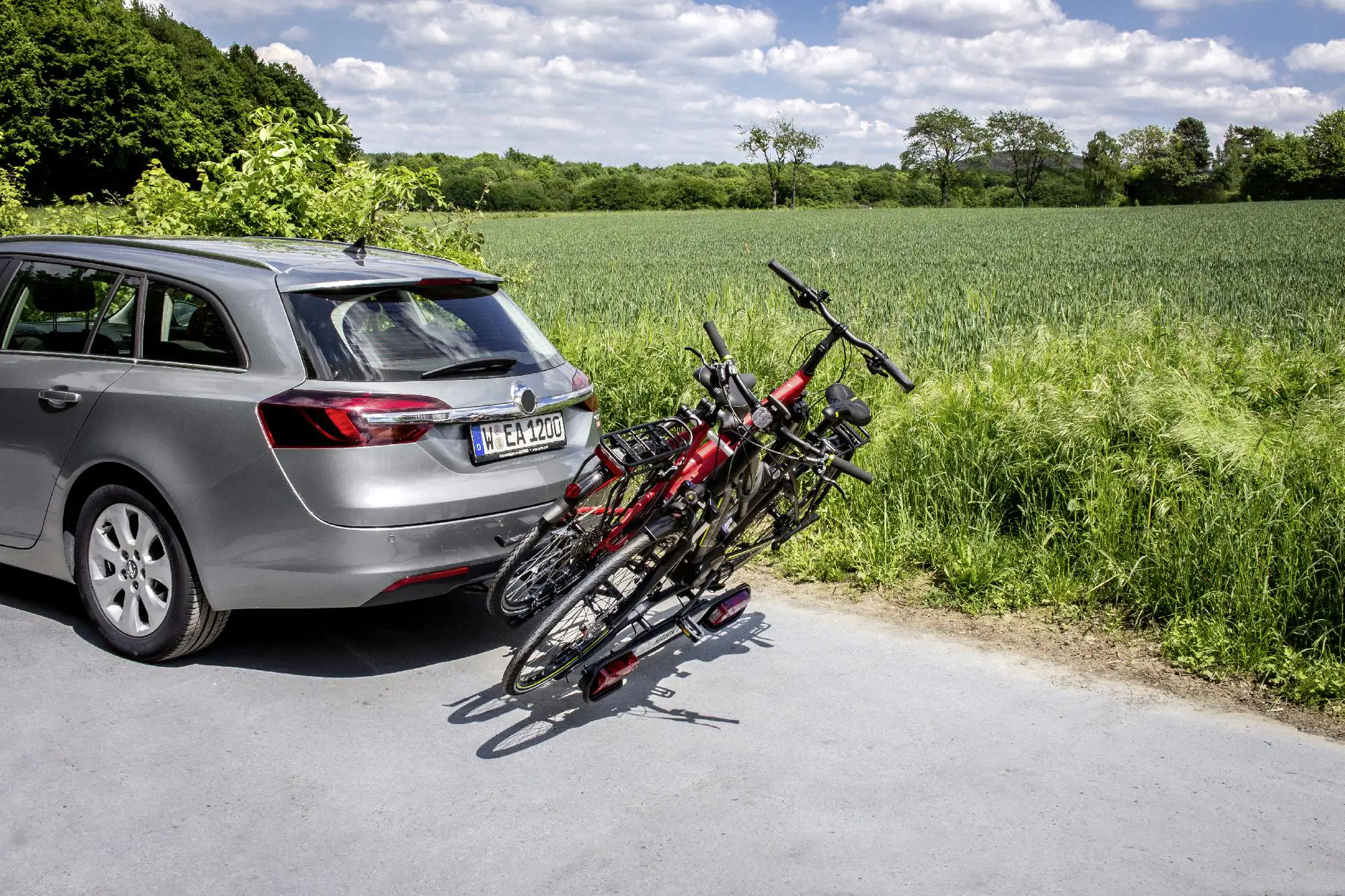 EUFAB Fahrradheckträger Hawk Plus für 2 Fahrräder teilweise vormontiert