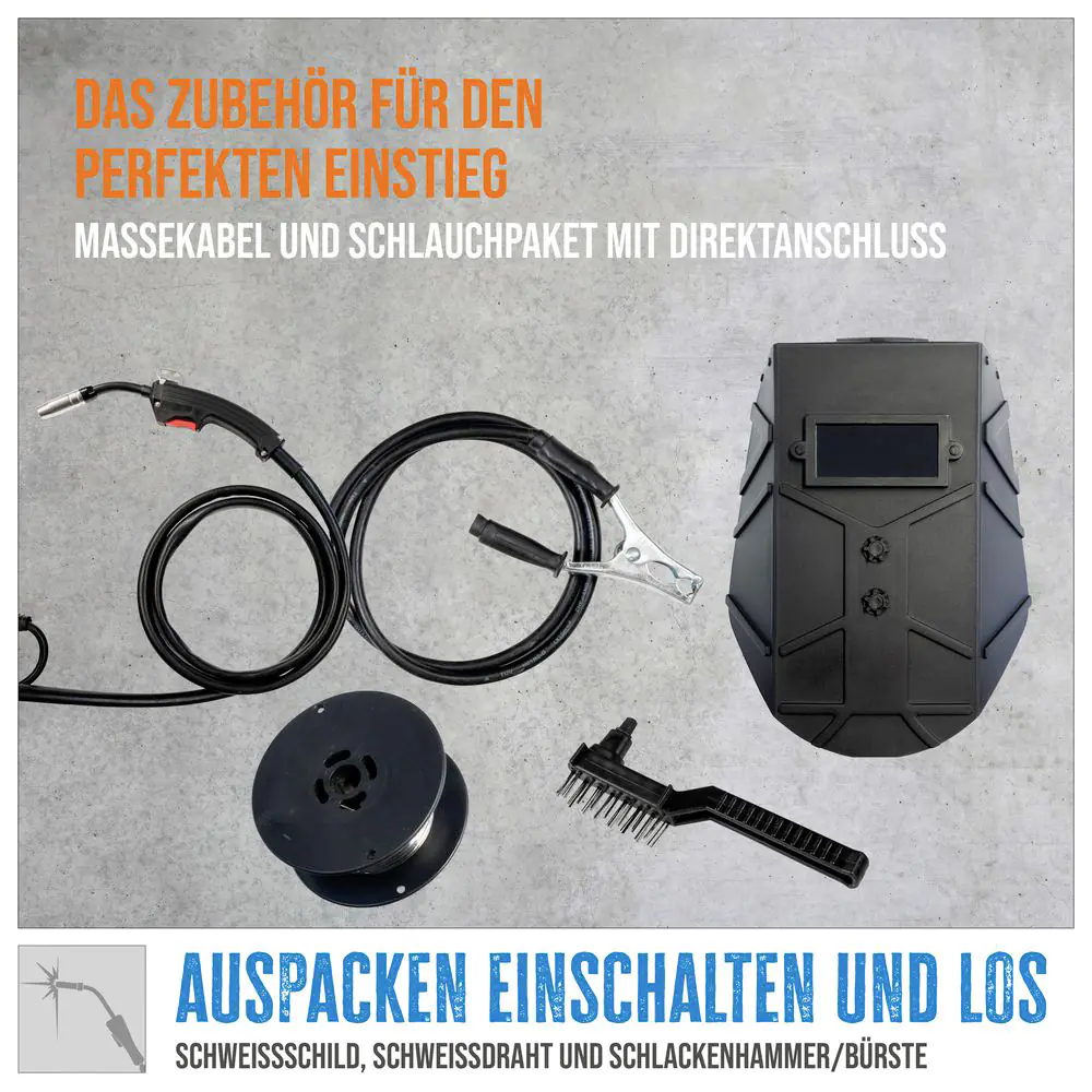 Güde Schweißgerät Fülldraht SG 121 A-SYN 52 W