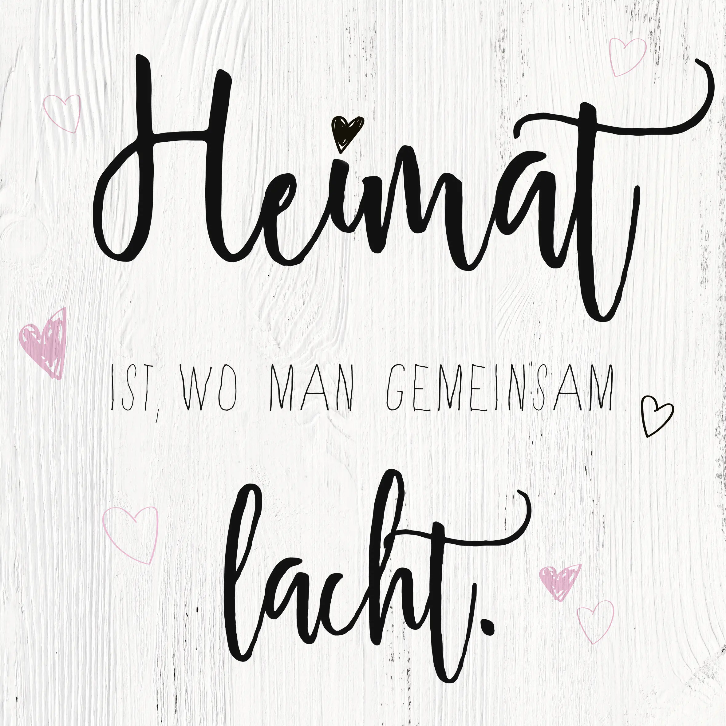 Deco-Canvas Bild - Heimat 35 x 35 cm