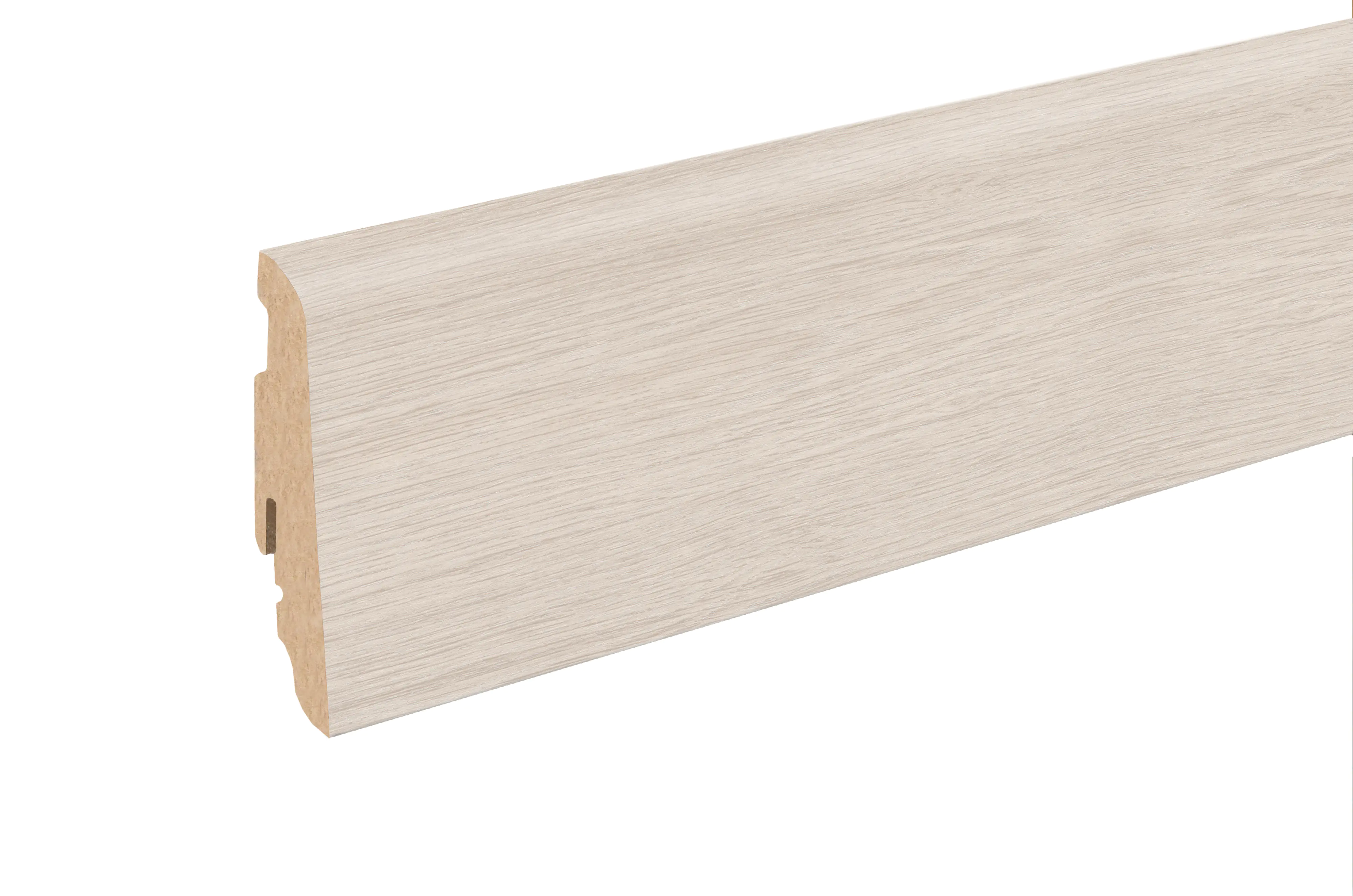 Neuhofer Fußleiste 240 cm x 58 x 19 mm eiche ceruse