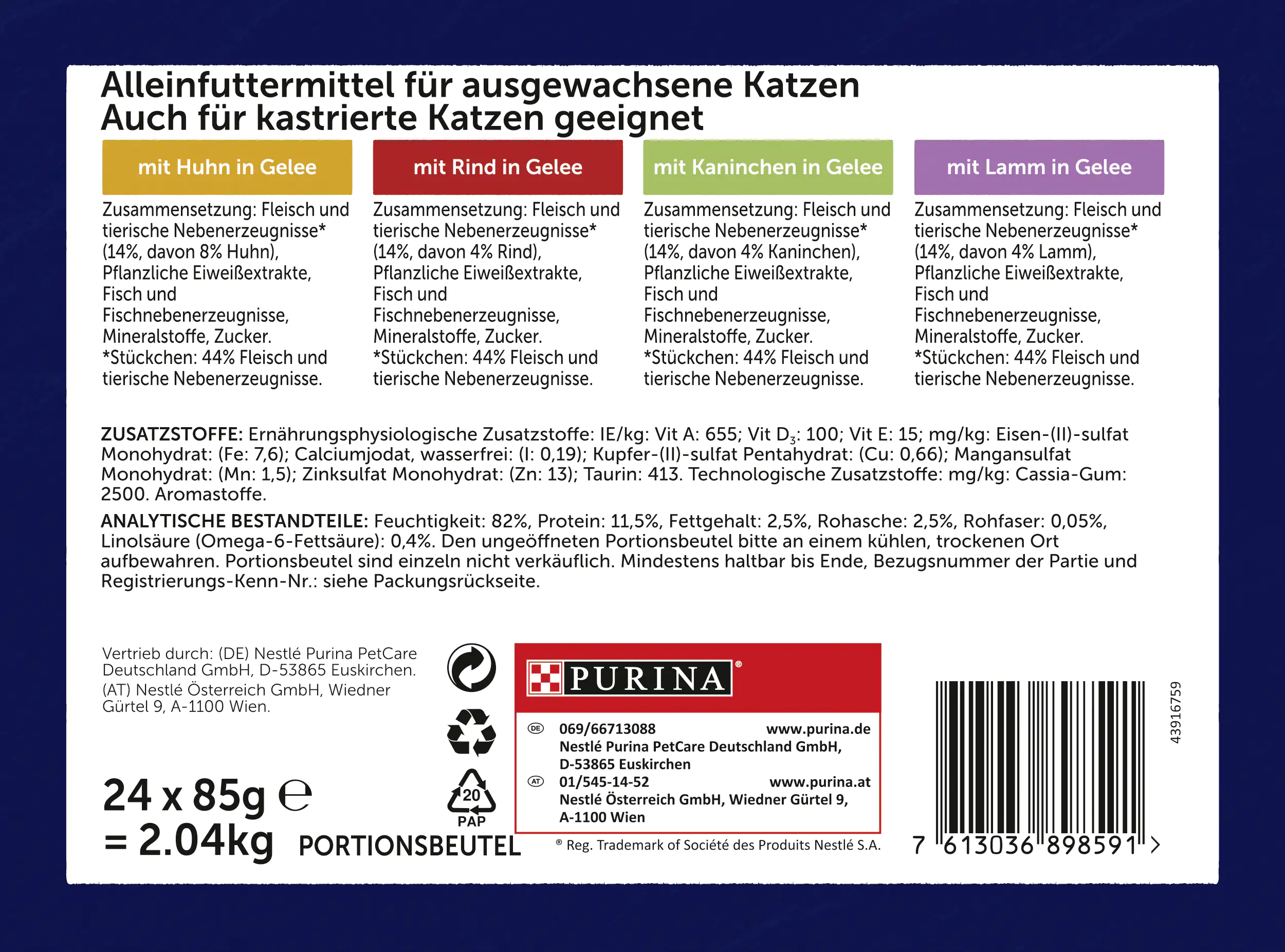 Felix So gut wie es aussieht in Gelee Geschmacksvielfalt vom Land 24x 85g