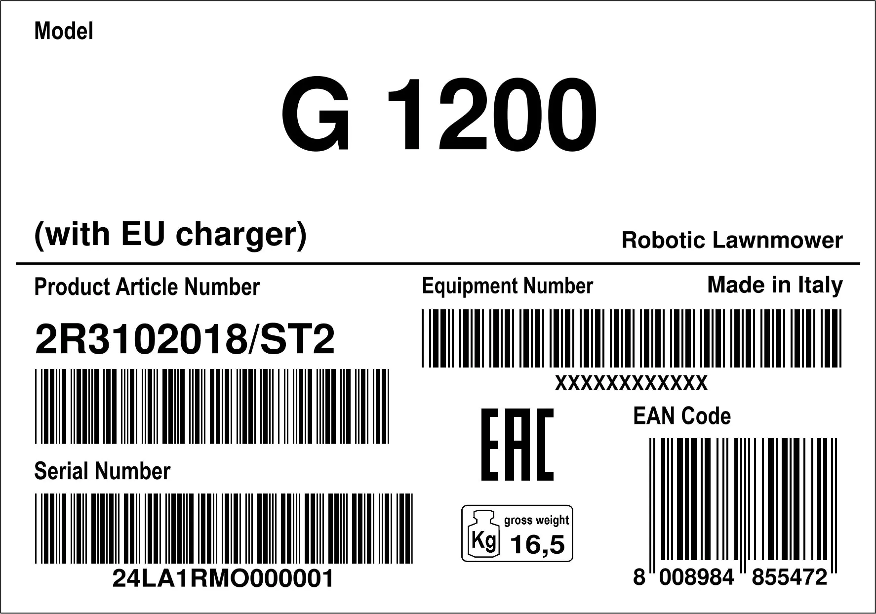Stiga Mähroboter G 1200, 25,2 V, 18 cm Schnittbreite