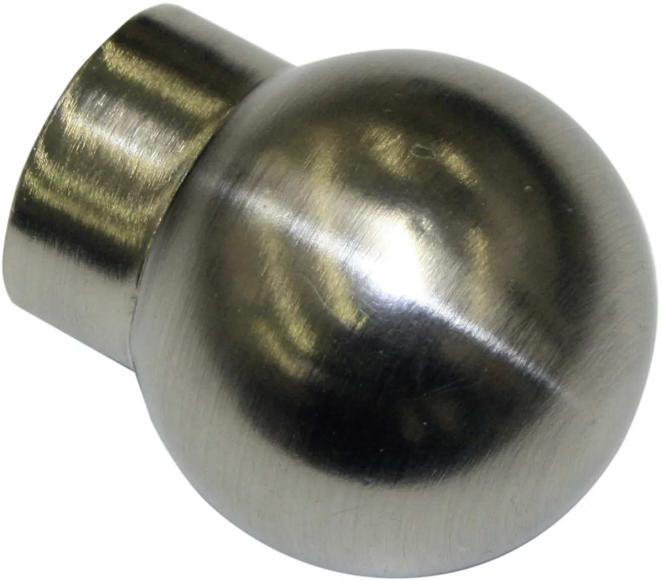 Gardinia Endkappe Ball edelstahl-optik Ø 16/19 mm 2 Stück