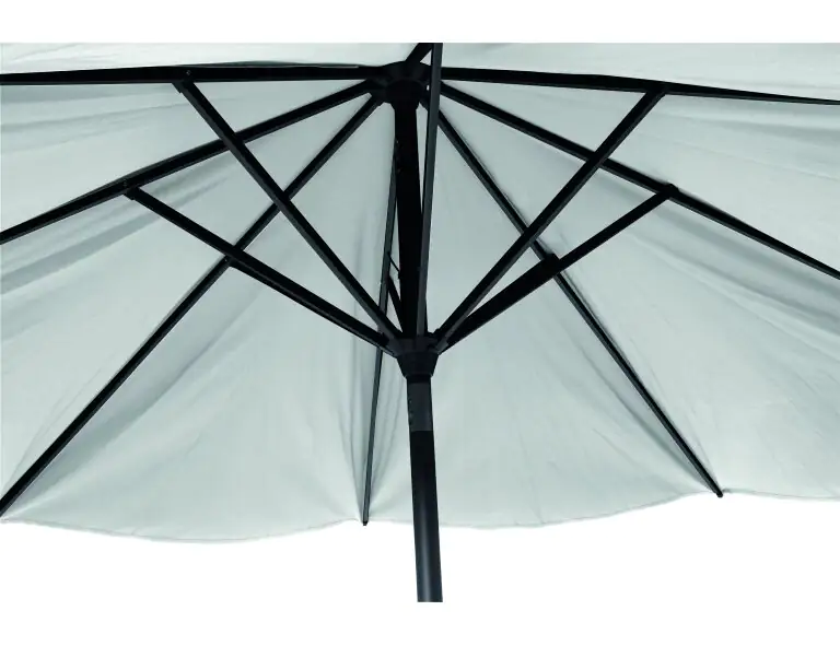 Siena Garden Mittelstockschirm Avio grau Ø 300 cm