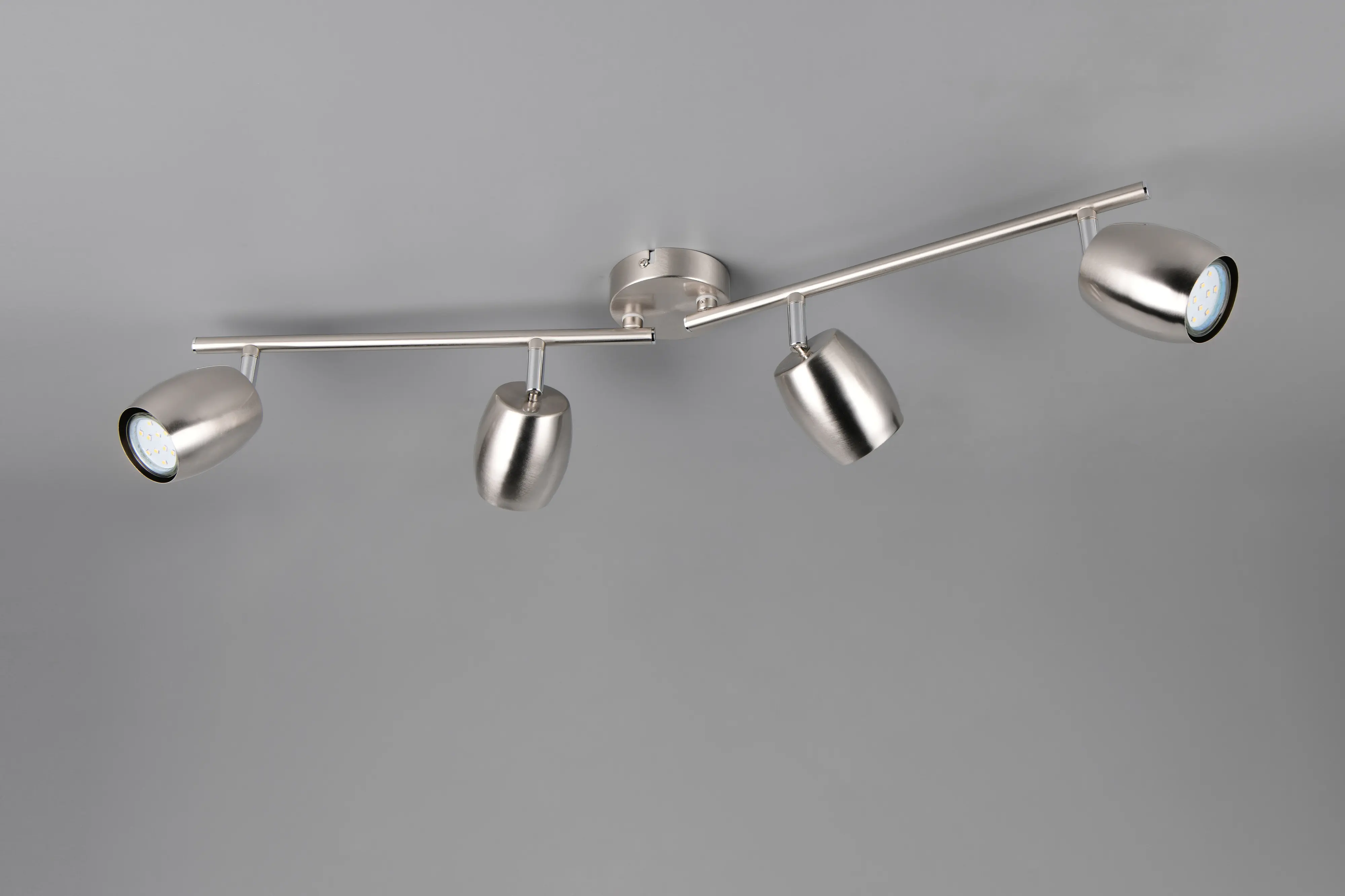 Reality Deckenstrahler 4er Spot Nancy GU10 nickel matt