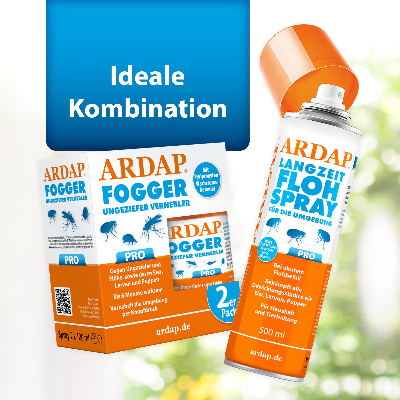 Ardap Pro Fogger vernebelt Ungeziefer und Flöhe 200 ml