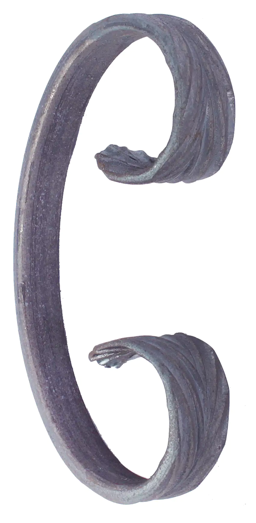 Alberts Geländerschnörkel 40x93mm Stahl, roh