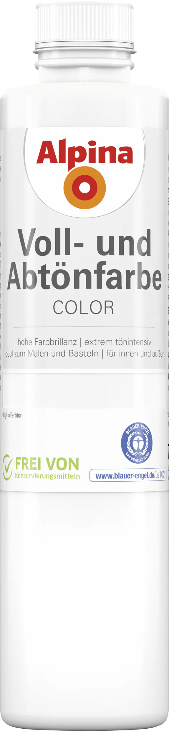 Alpina Color Abtönfarbe snow white seidenmatt 750 ml 