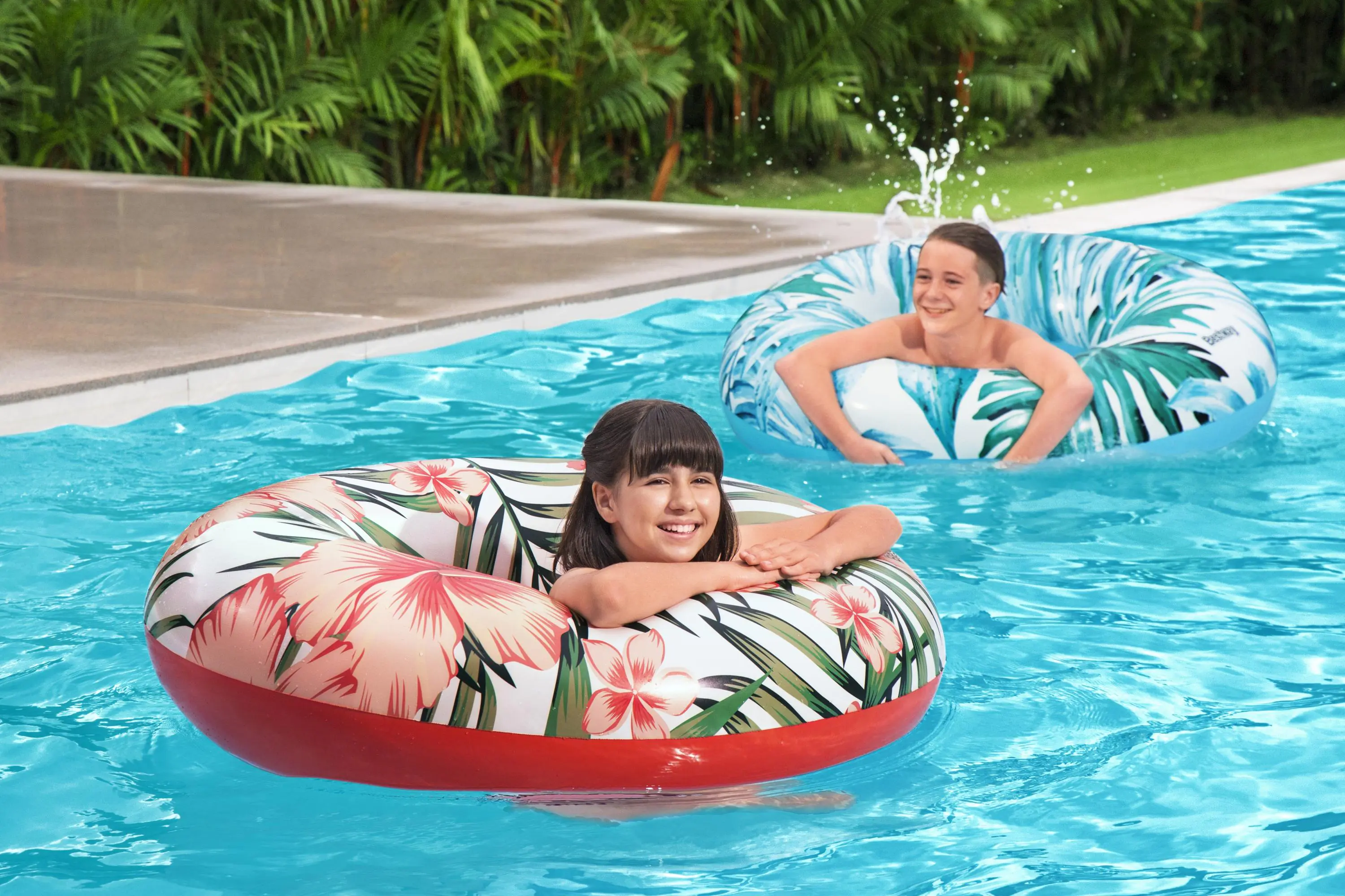 Bestway Schwimmring Tropical Palms Ø 119 cm 2-fach sortiert