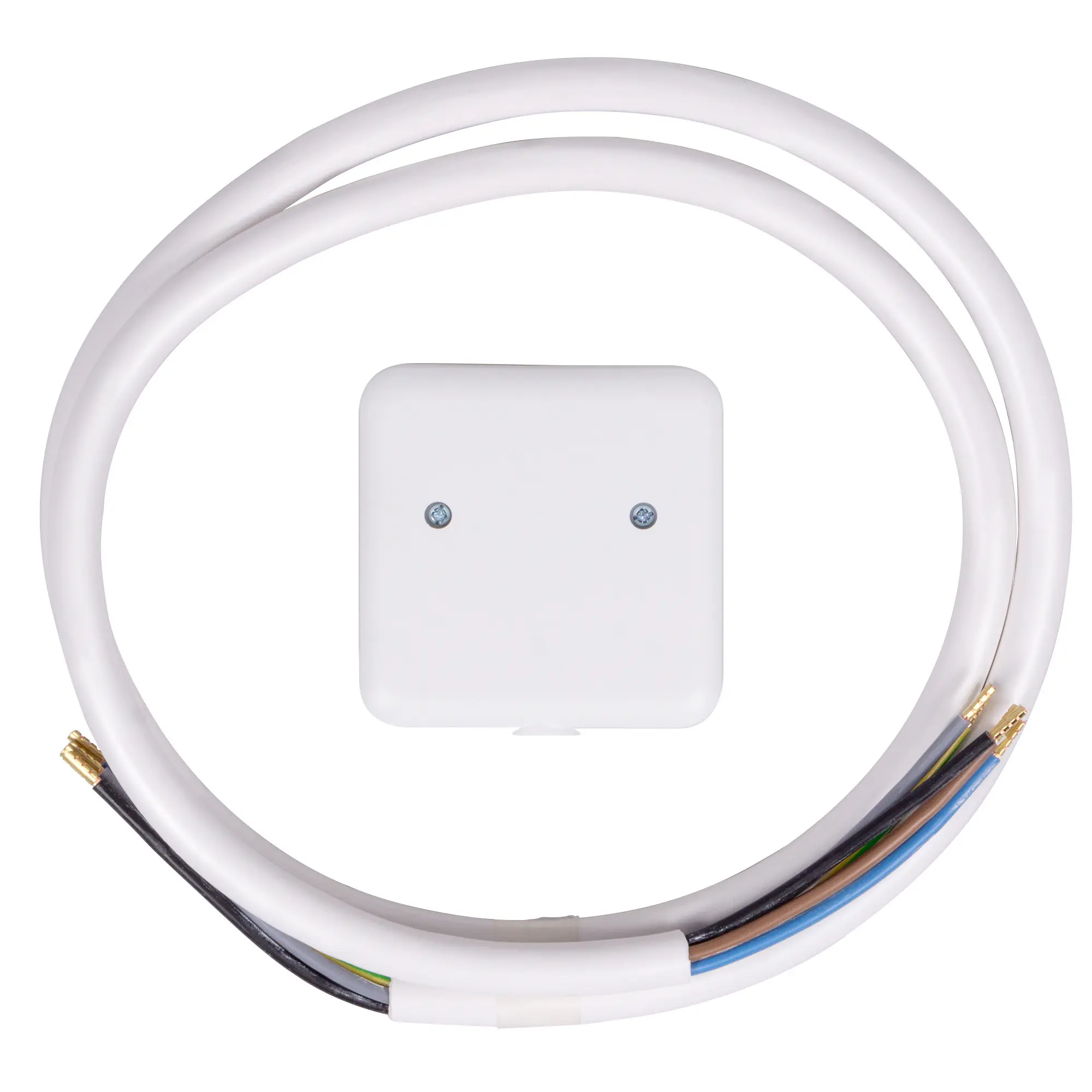 Herdanschluss-Set Kabel & Dose - 1,5 Meter, weiß