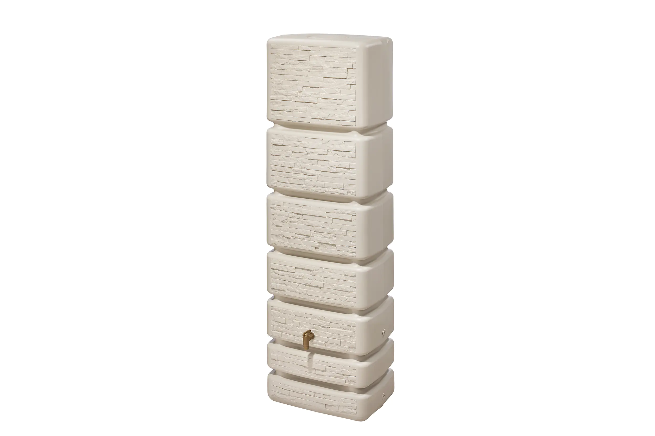 4rain Regenwasser-Wandtank Slim sandbeige 350 L 