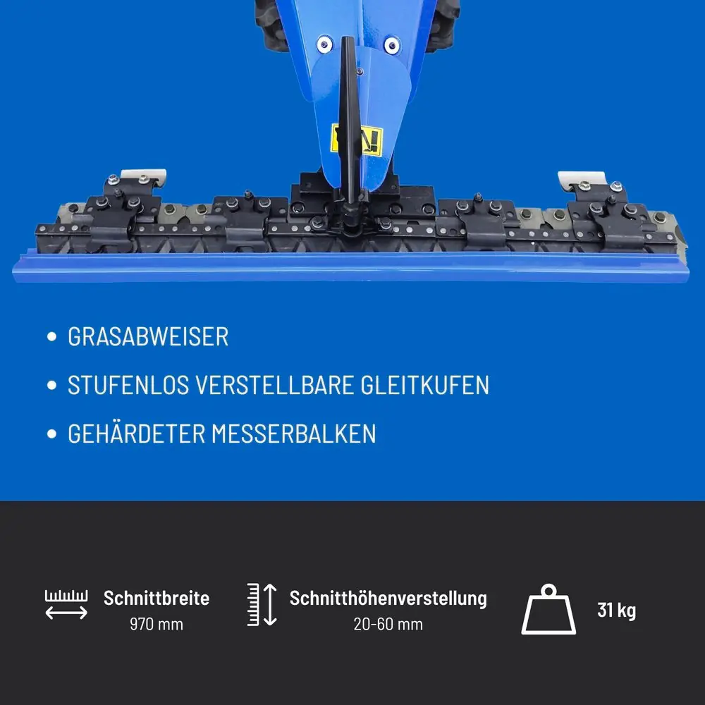 Güde Anbau-Balkenmäher GBM 970 97 cm Schnittbreite, zu Motoreinachser GME