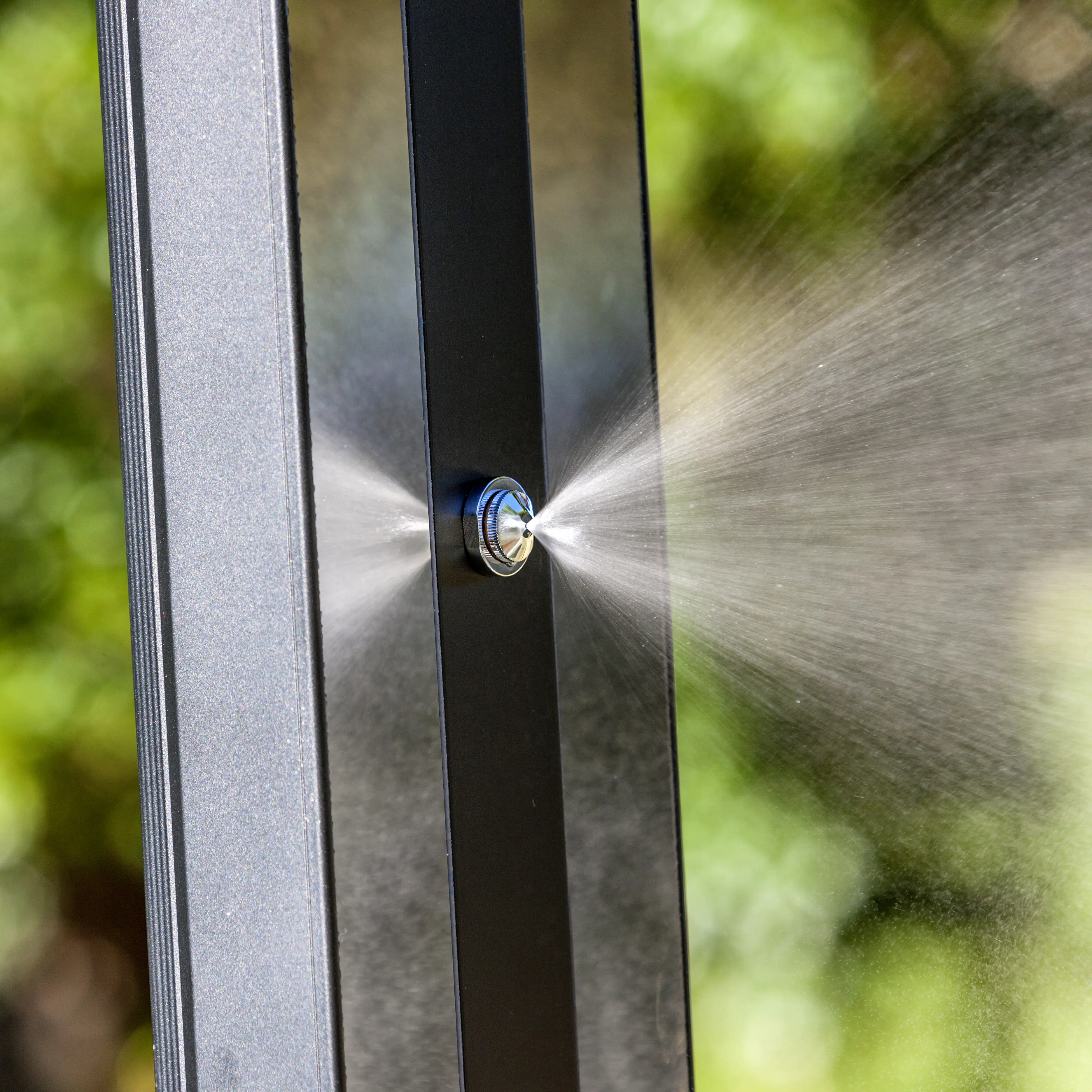 Gre Solardusche Premium 38 Liter Stahl mit Brause und Fuß-Wasserhahn