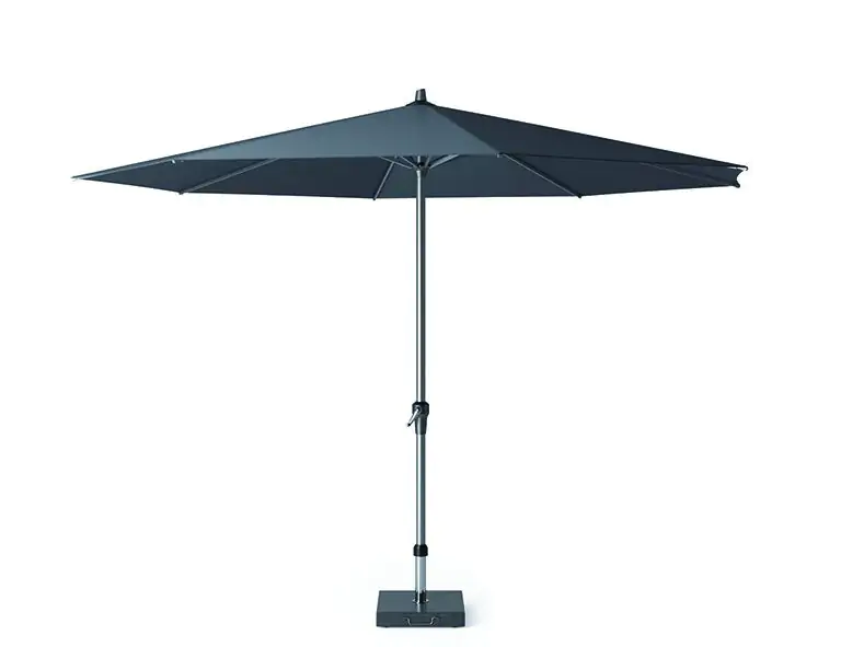 Siena Garden Mittelstockschirm Avio anthrazit, Ø 350 cm