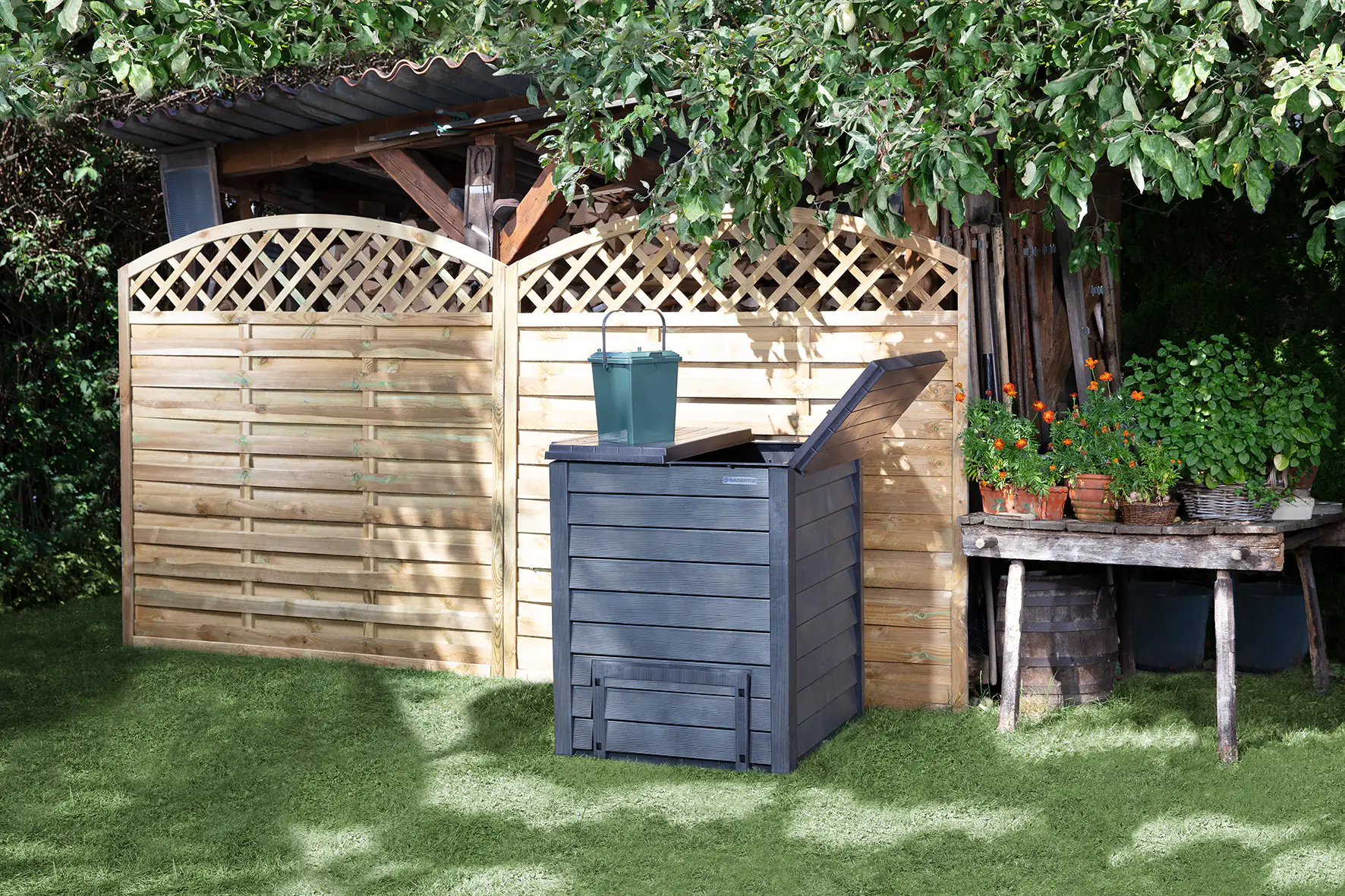 Garantia Komposter Thermo-Wood 400 l, inkl. bodengitter