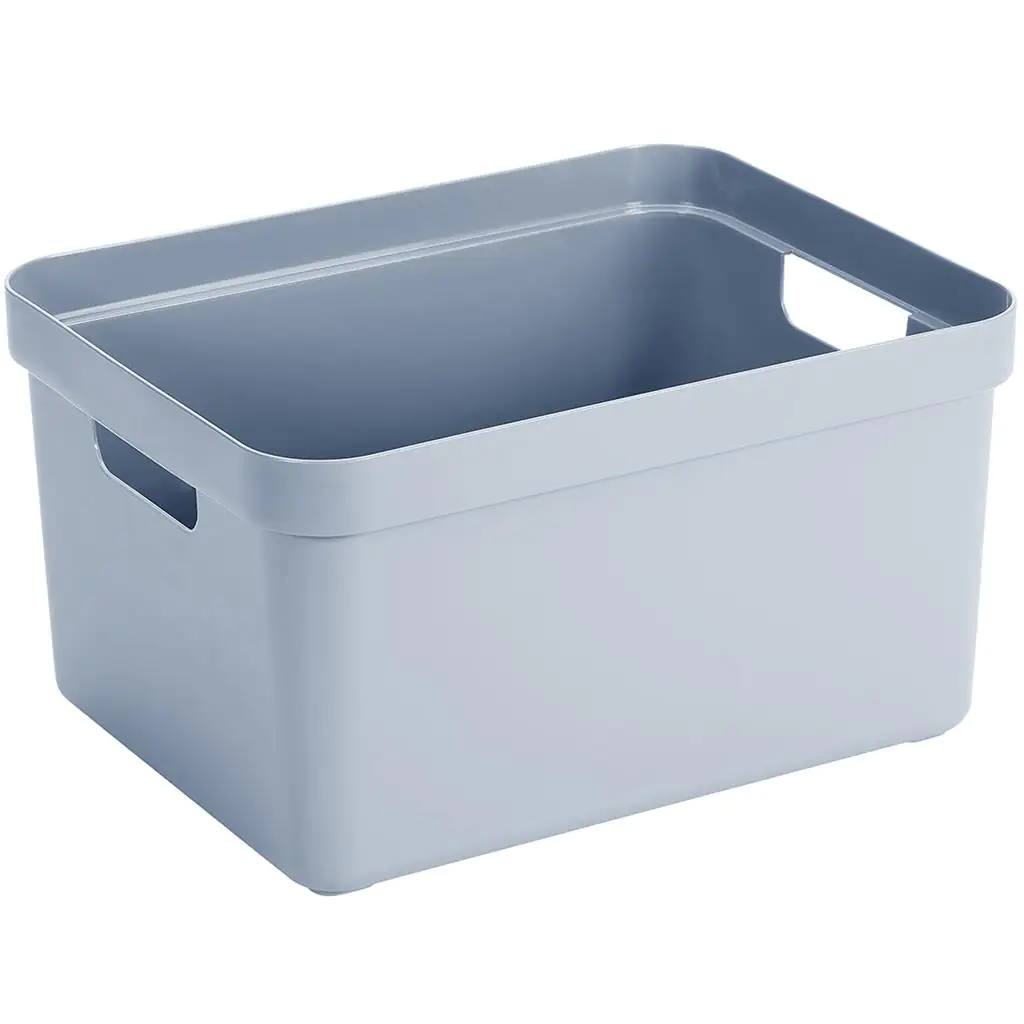 Sunware Aufbewahrungsbox Sigma Home mit Griffen 45,3 x 35,4 cm 32 L blaugrau