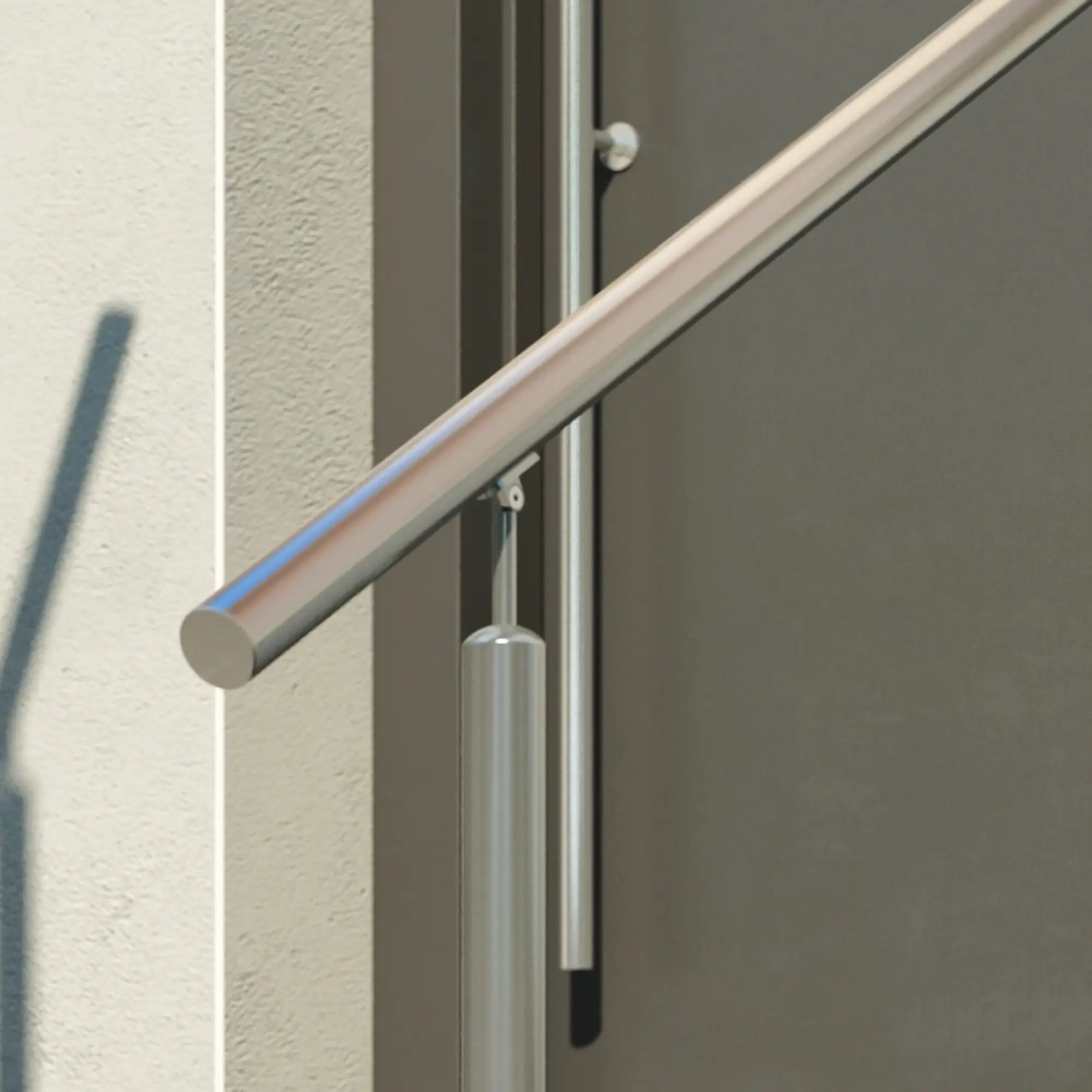 DOLLE Eingangsgeländer PS 512 Edelstahl 150 cm 2 Pfosten