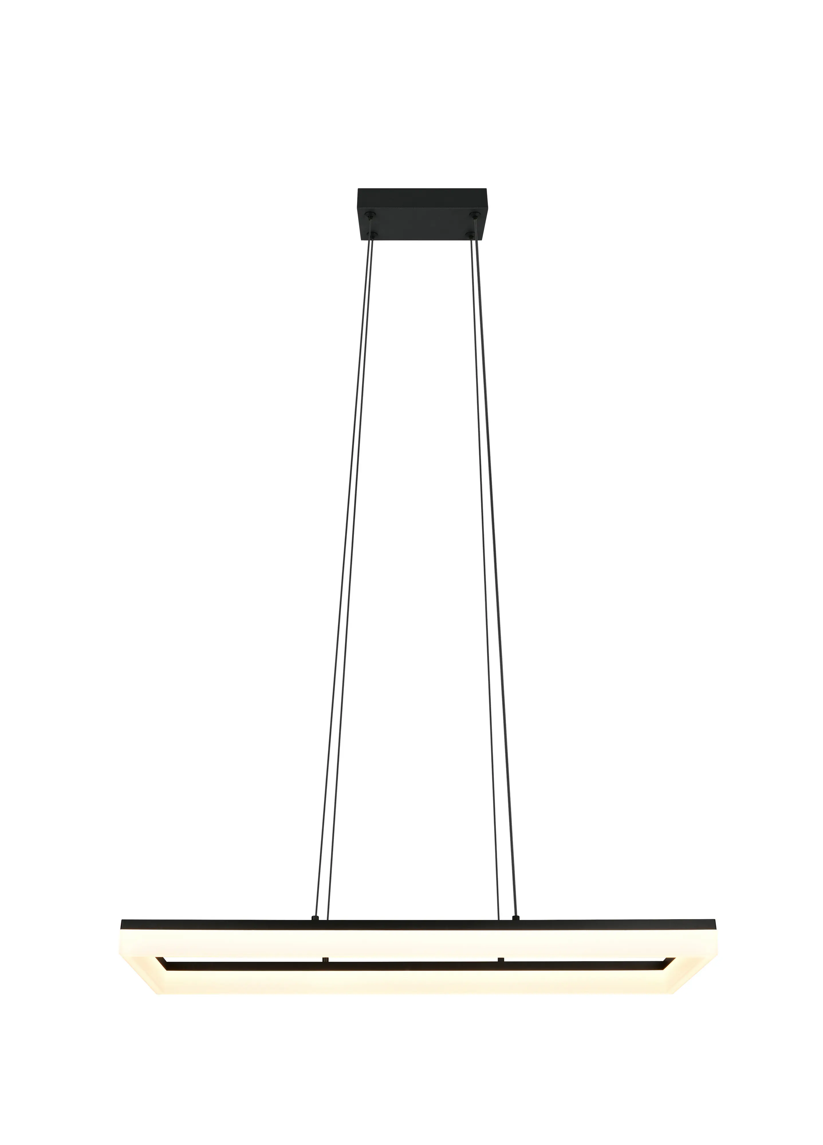 Reality LED Pendelleuchte Camino 150 cm schwarz matt 27 W warmweiß