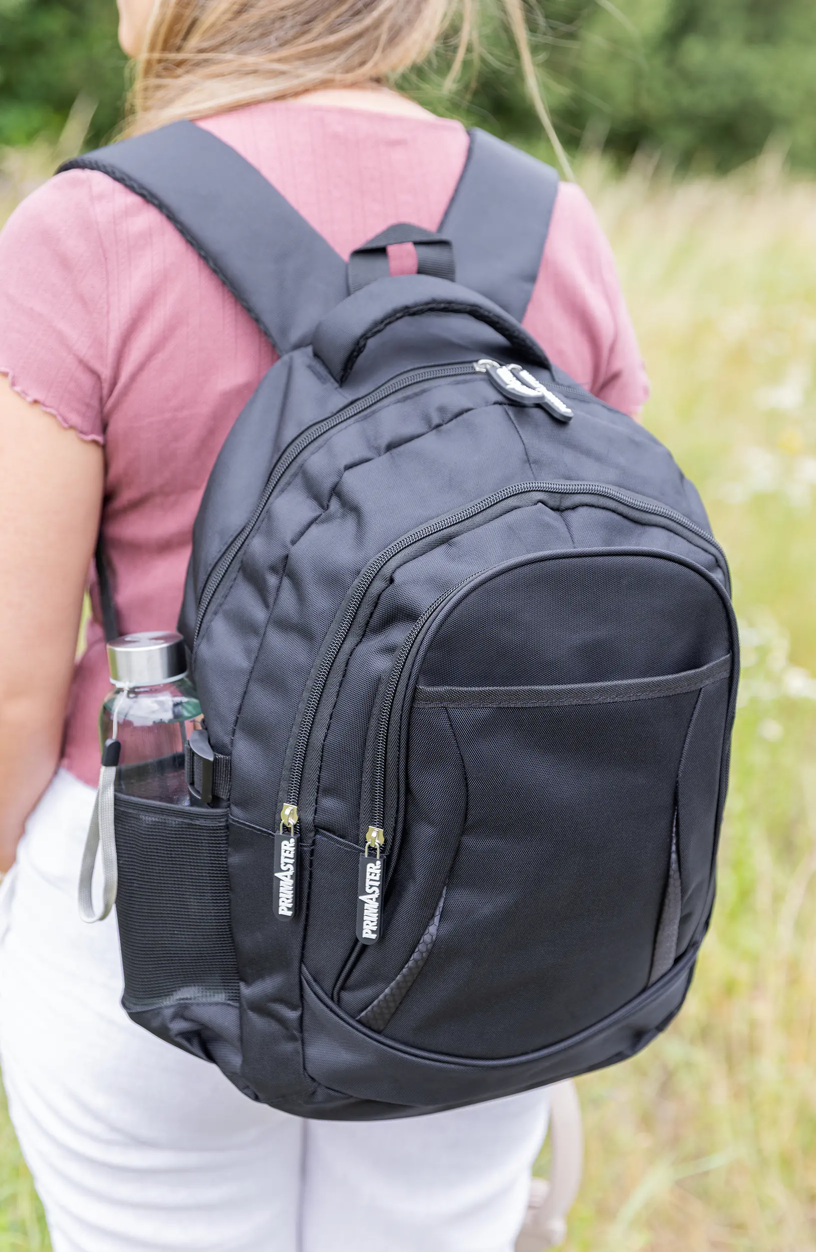 Primaster Rucksack schwarz-grau, 32 x 46 x 18 cm (B x H x T)