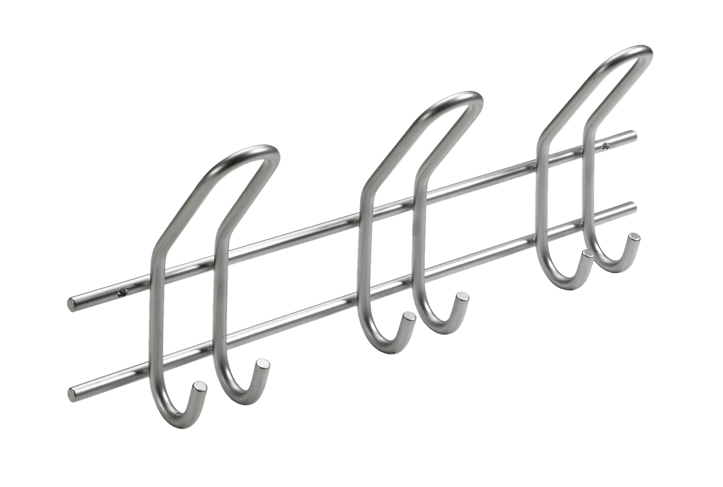 Hettich Garderobenleiste 3 Haken 43,0 x 16,5 x 7,5 cm silber