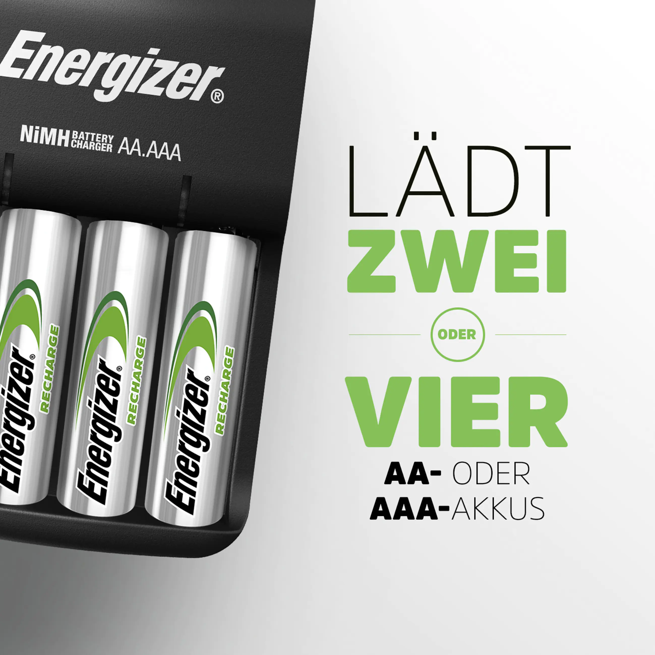 Energizer Ladegerät Base Charger CHVC4E/CHVC4 inkl. 4-AA Mignon
