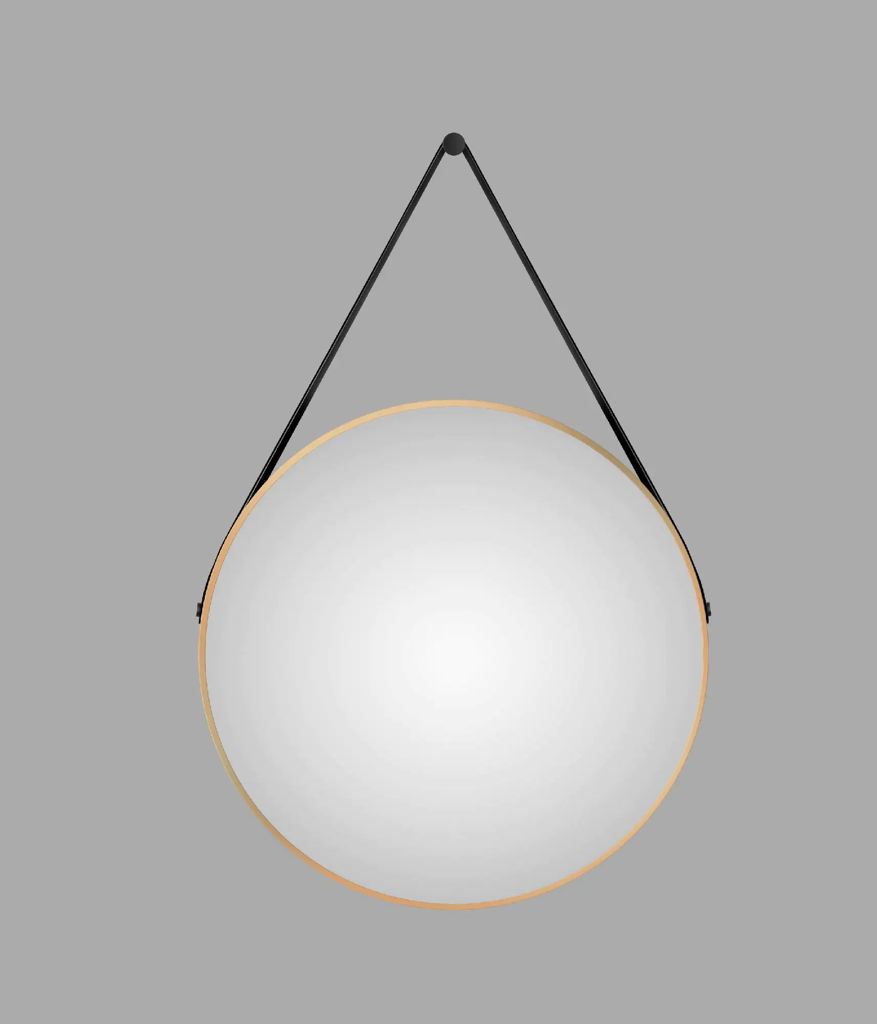 DSK Design Spiegel Silver Coiffeur Ø 80 cm gold
