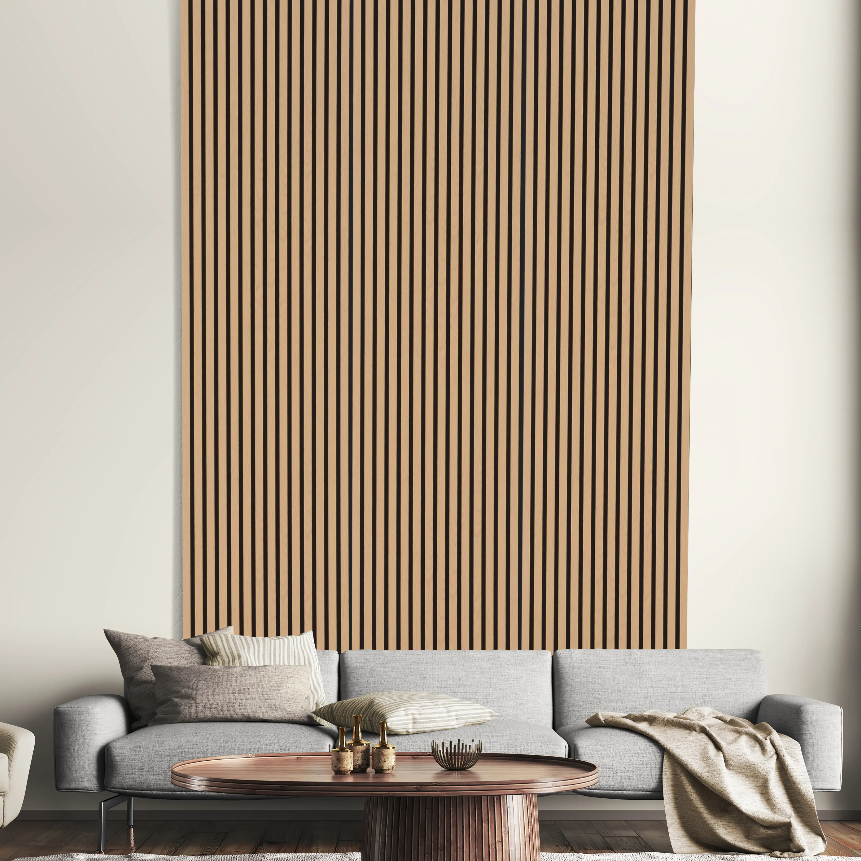 Neuhofer Akustikpaneele Eiche 240 x 57 x 1,9 cm braun