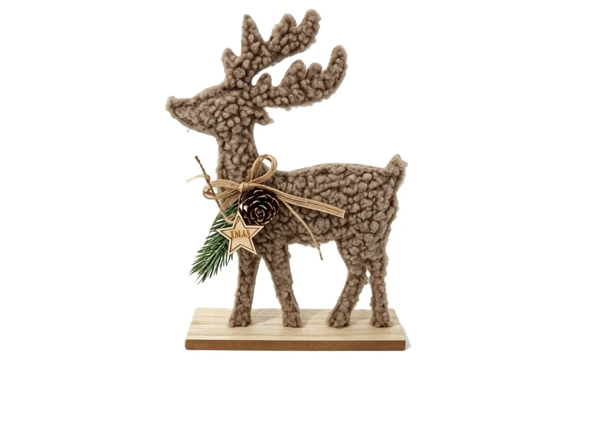 TrendLine Dekofigur Rentier Holz 25,5 x 16 cm