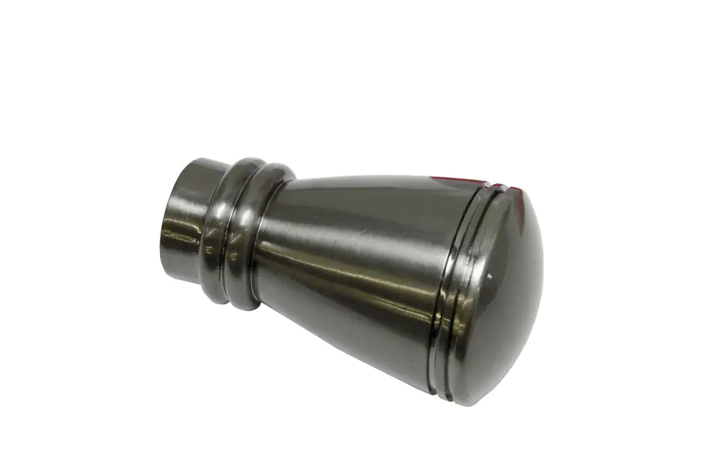 Gardinia Endknopf Siro zu Stilprogramm Chicago, Ø 20 mm, titan, 2-er Pack
