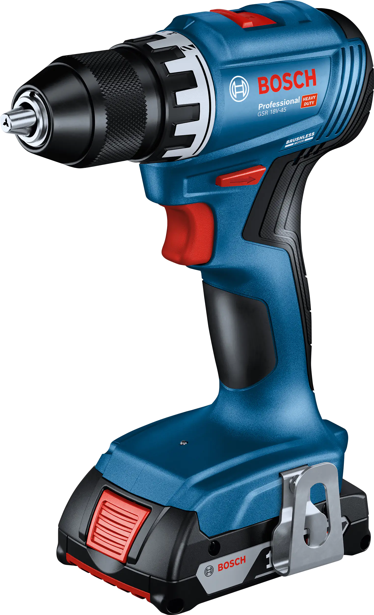 Bosch Professional Akku-Bohrschrauber GSR 18V-45 2 Ah