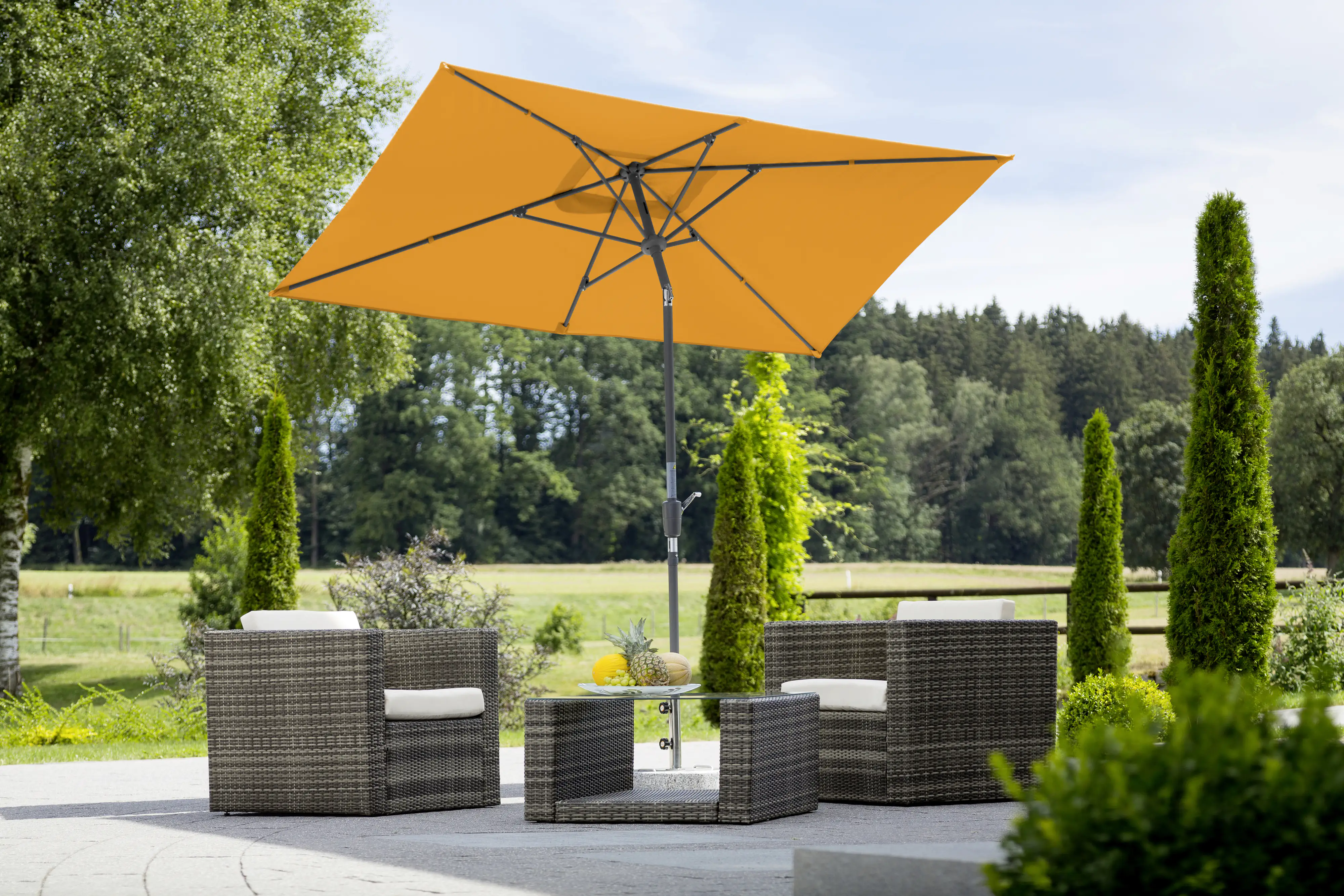 Schneider Sonnenschirm Tunis mandarine 270 x 150 cm