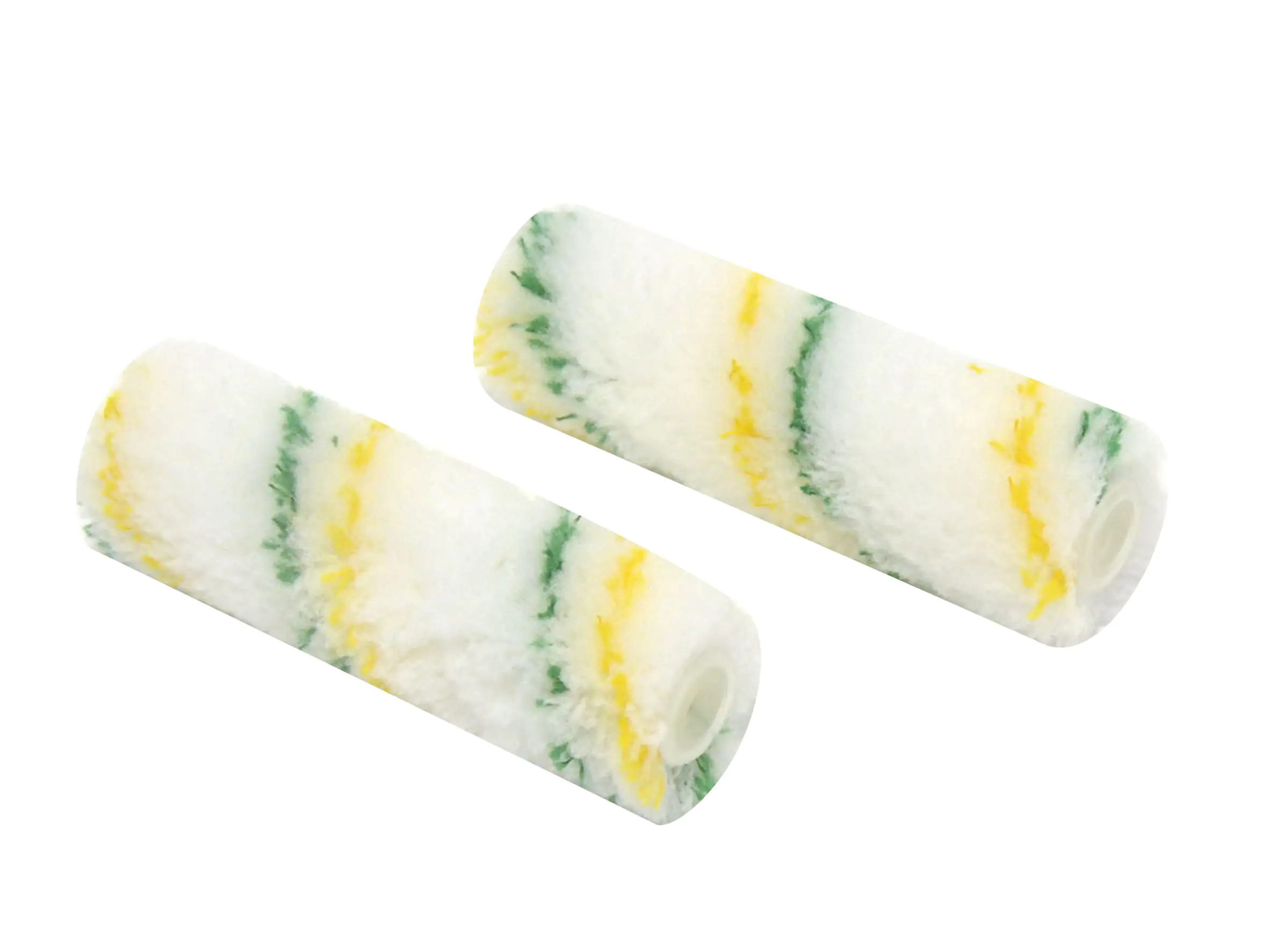 Nespoli Plüschwalzen YellowGreen mit Antihaftbeschichtung 2 Stück, 10 cm