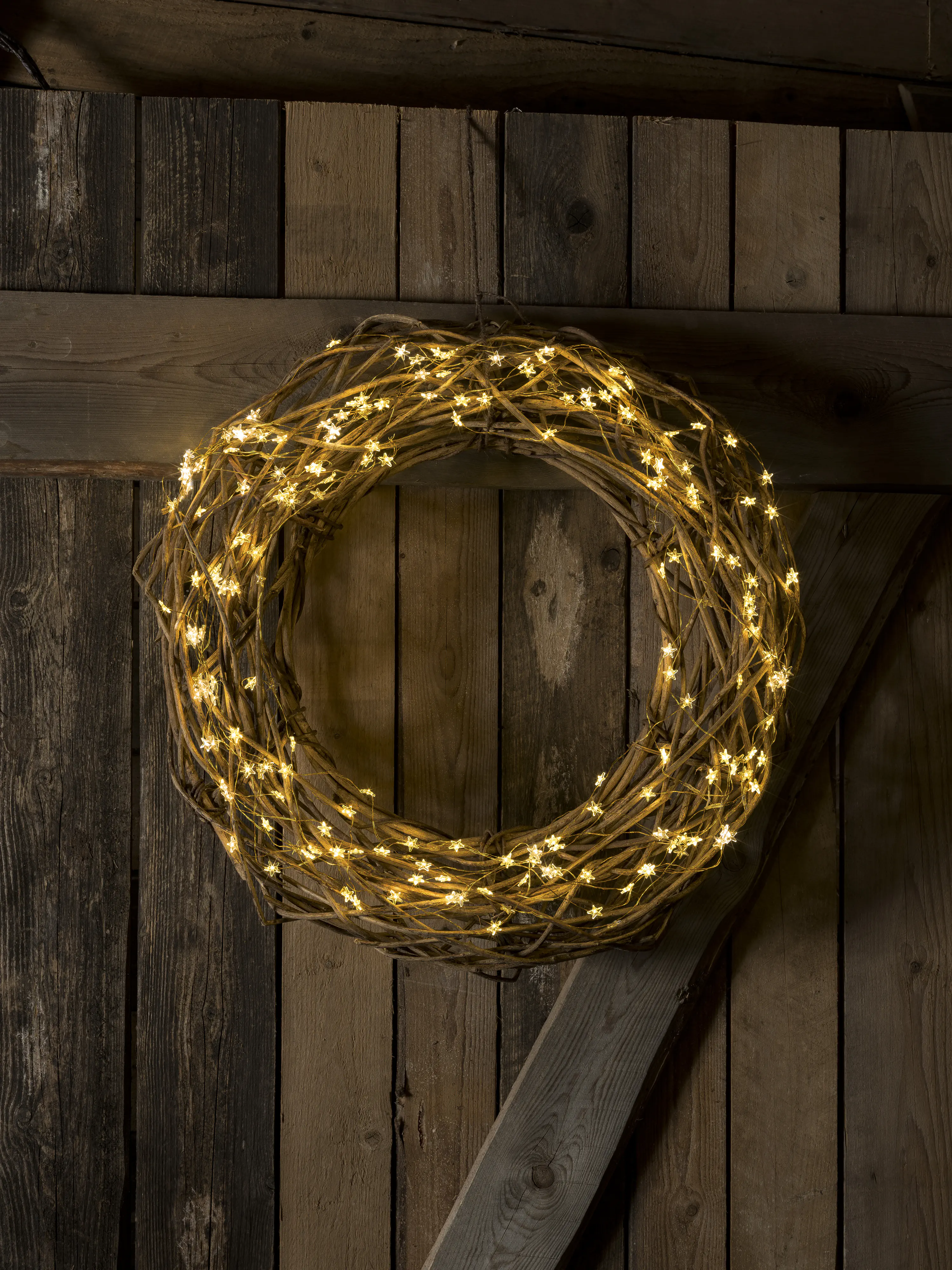 Konstsmide LED Sternenlametta gold 10 Stränge à 9 Dioden warmweiß