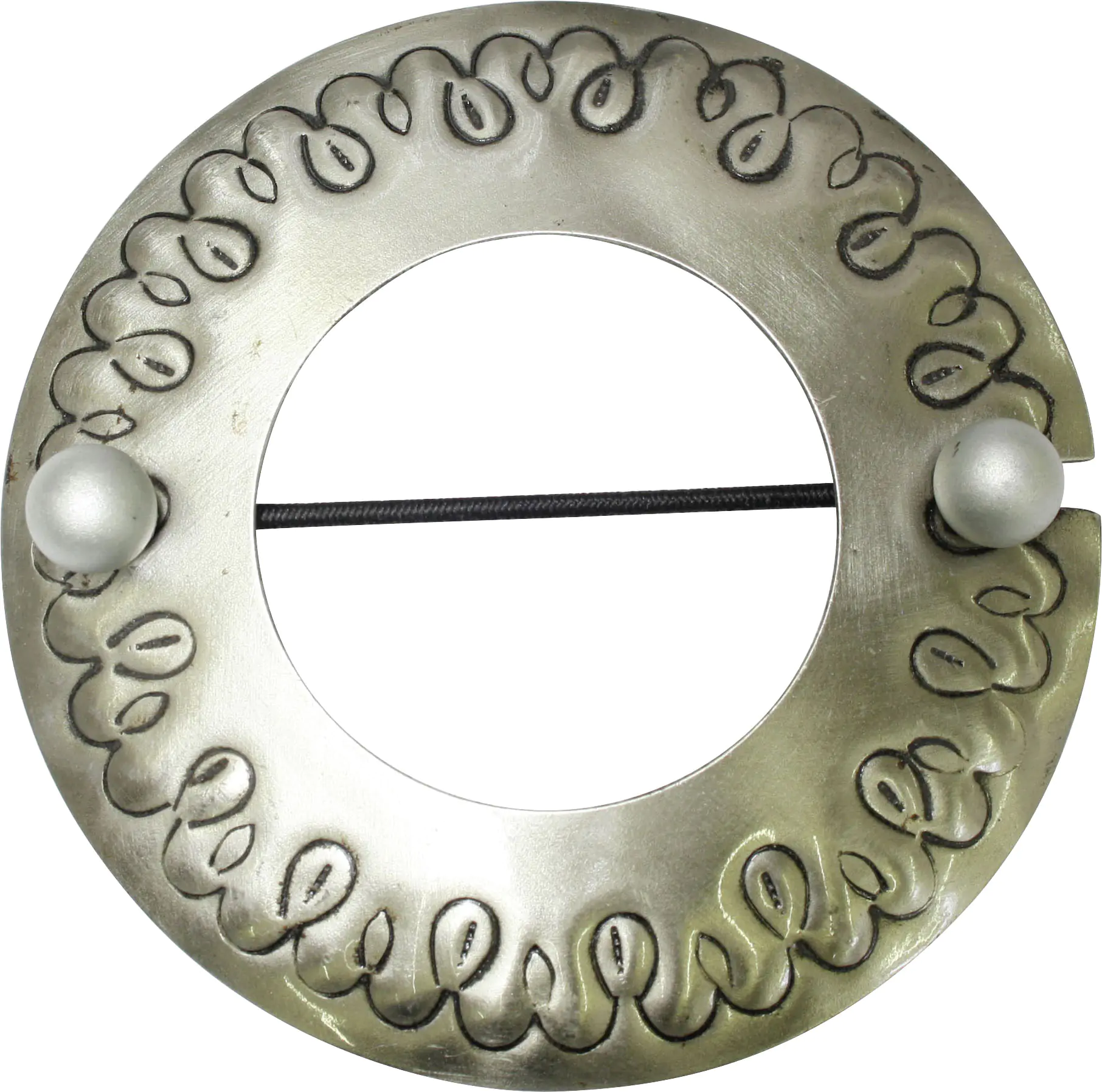 Gardinia Raffhalter für Vorhänge Ring Ø 12 cm Edelstahloptik
