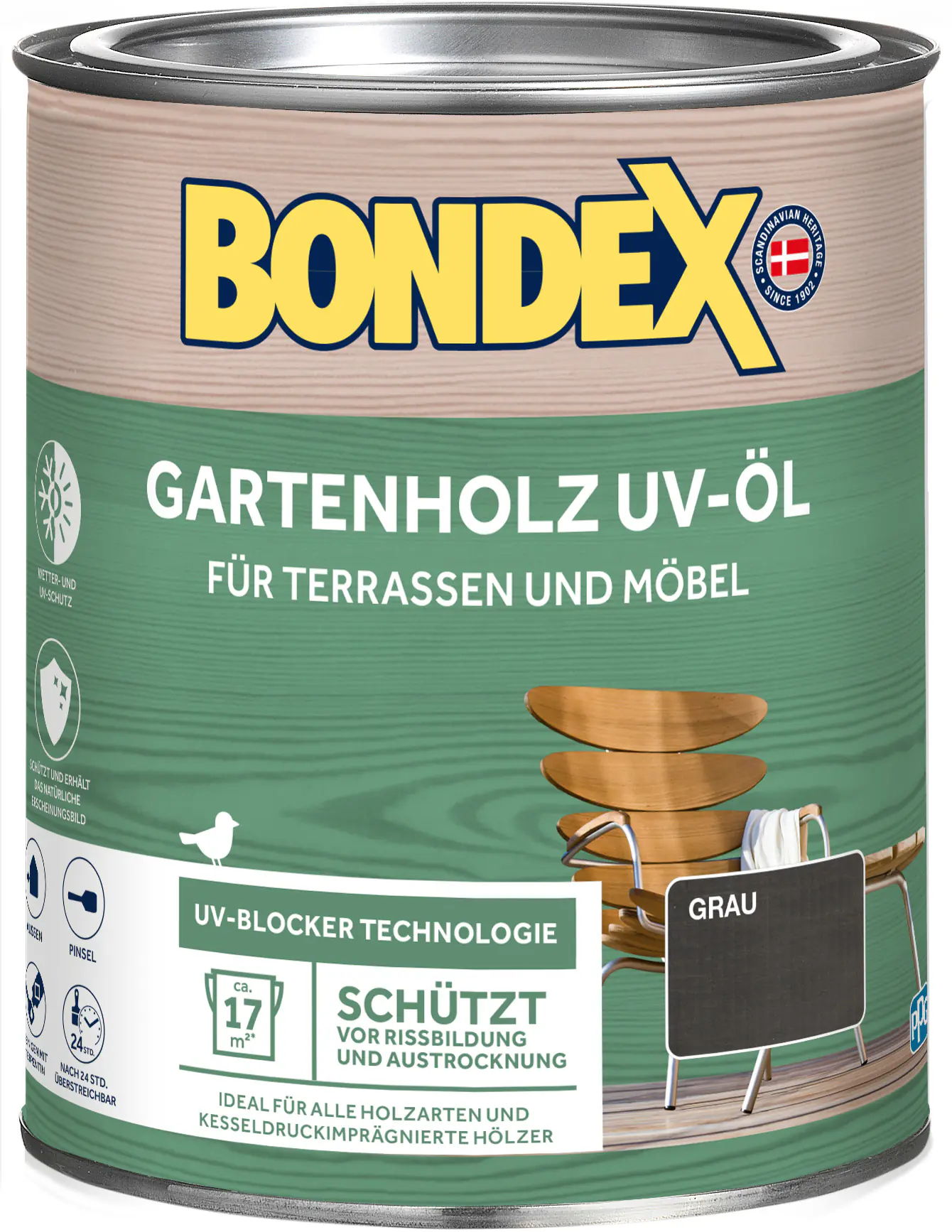 Bondex Holz Öl UV 750 ml grau