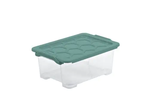 Rotho Aufbewahrungsbox Evo Safe mit Deckel 39,3 x 28,3 cm 11 L transparent
