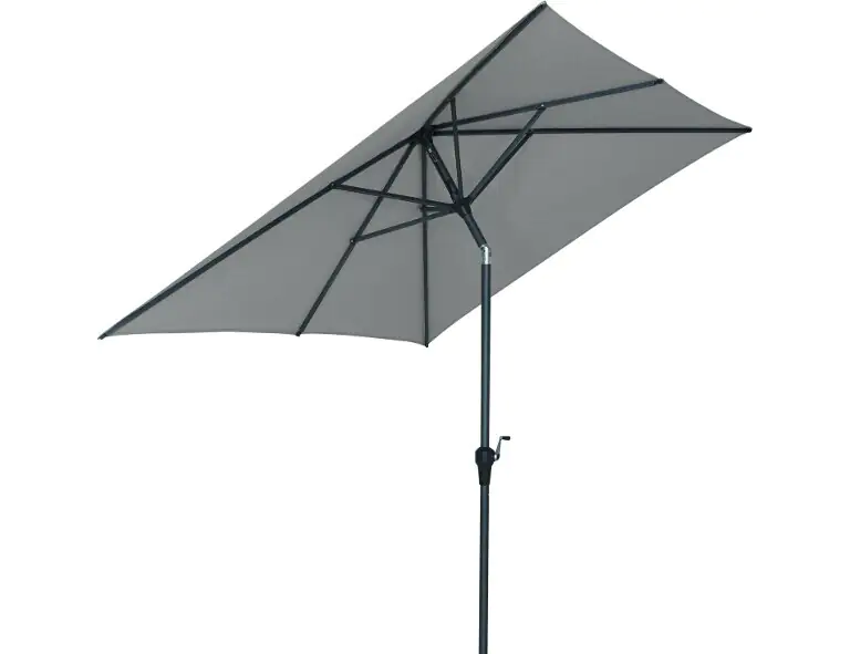 Siena Garden Mittelstockschirm Avio taupe 250 x 200 cm