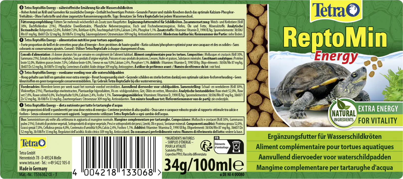 Tetra ReptoMin Energy 100 ml