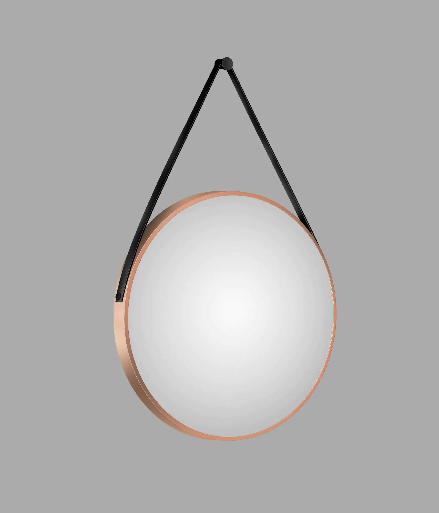 DSK Design Spiegel Silver Coiffeur Ø80 cm, kupfer