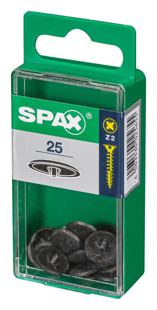 Spax Abdeckkappen schwarz zum stecken - 25 Stk.