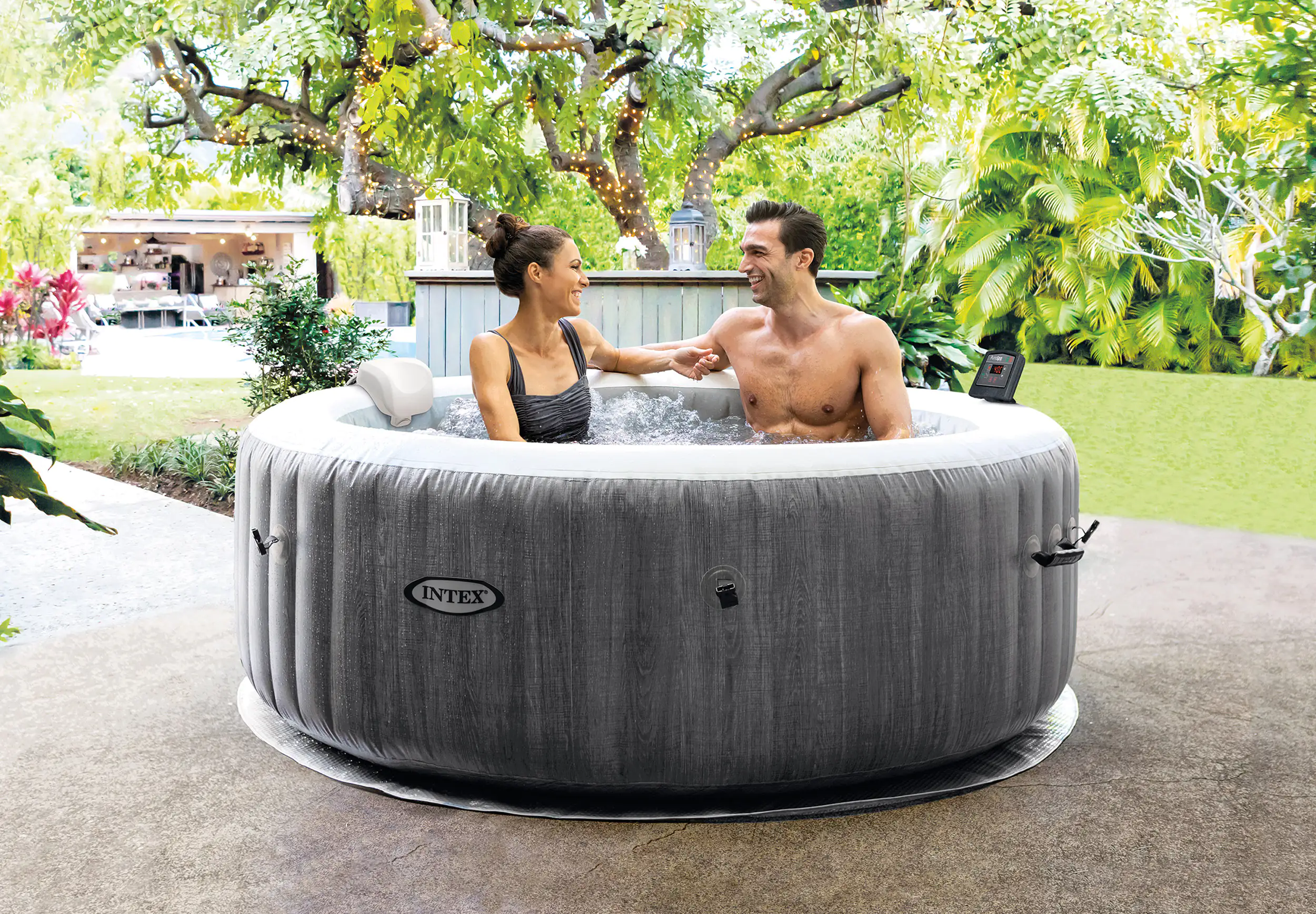 Intex Pure SPA Bubble Massage Greywood Deluxe Ø 196 x 71 cm