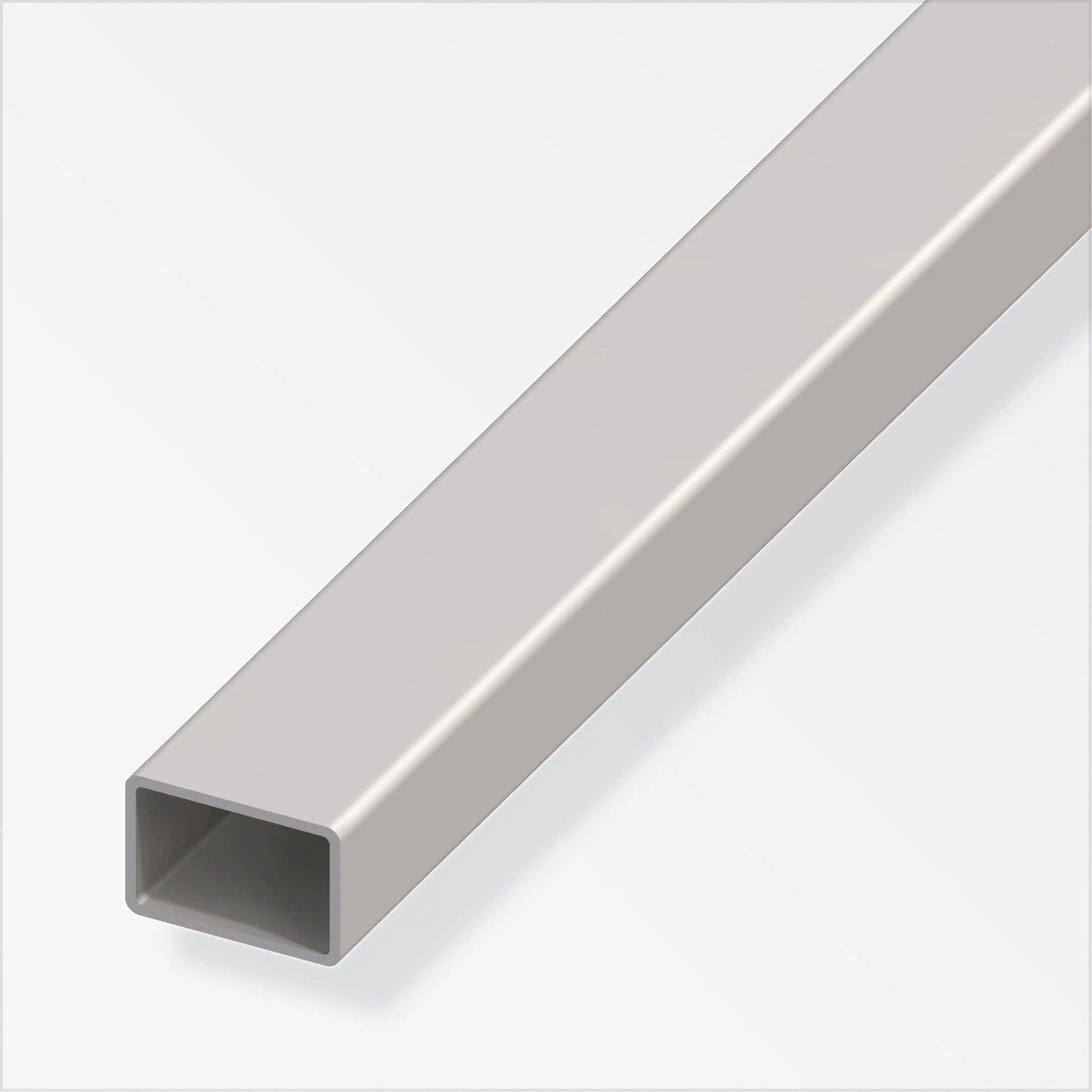 alfer Rechteckrohr 1 m, 40 x 25 x 2 mm Stahl roh natur