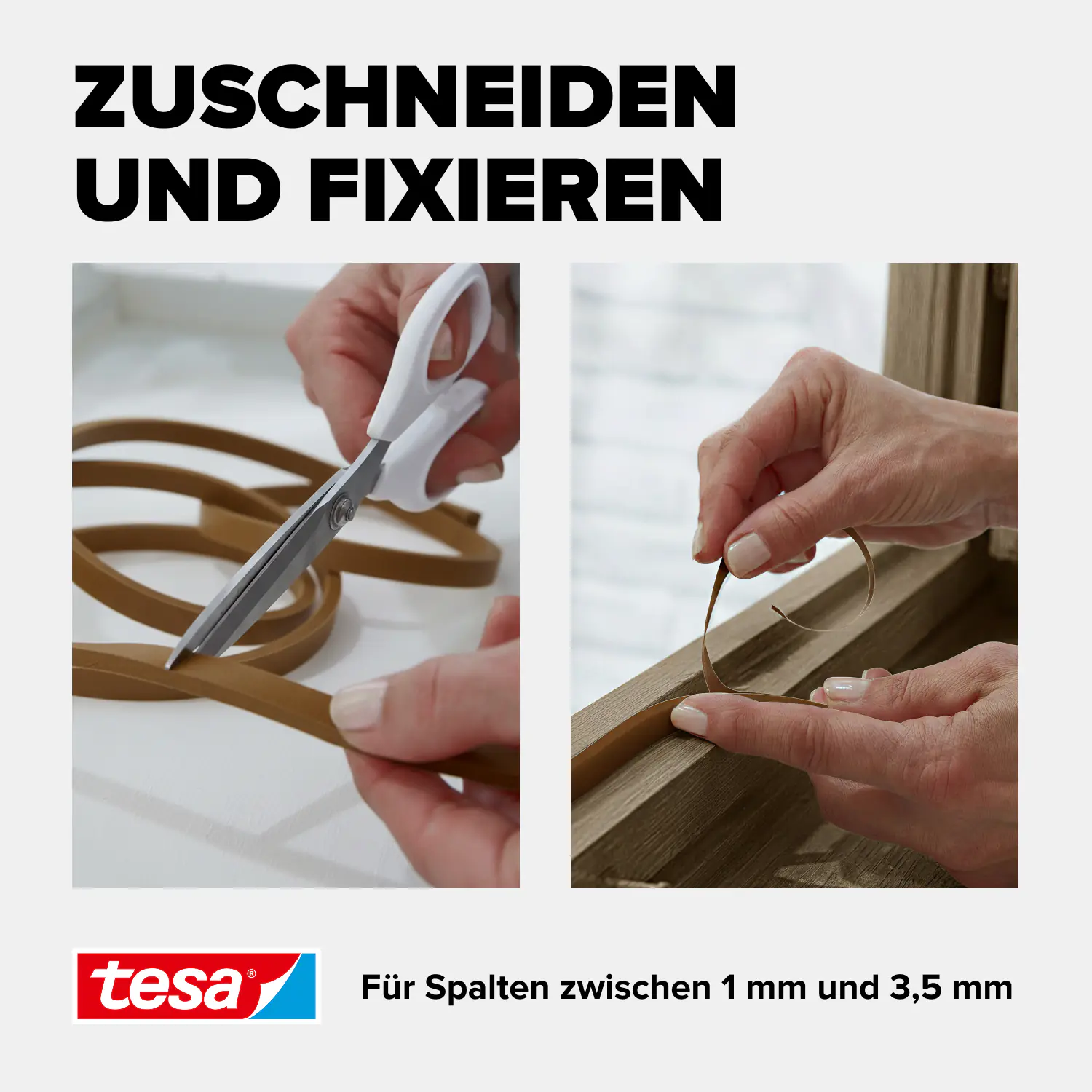 tesa Insulation Schaumstoffdichtung Standard 6 m, braun