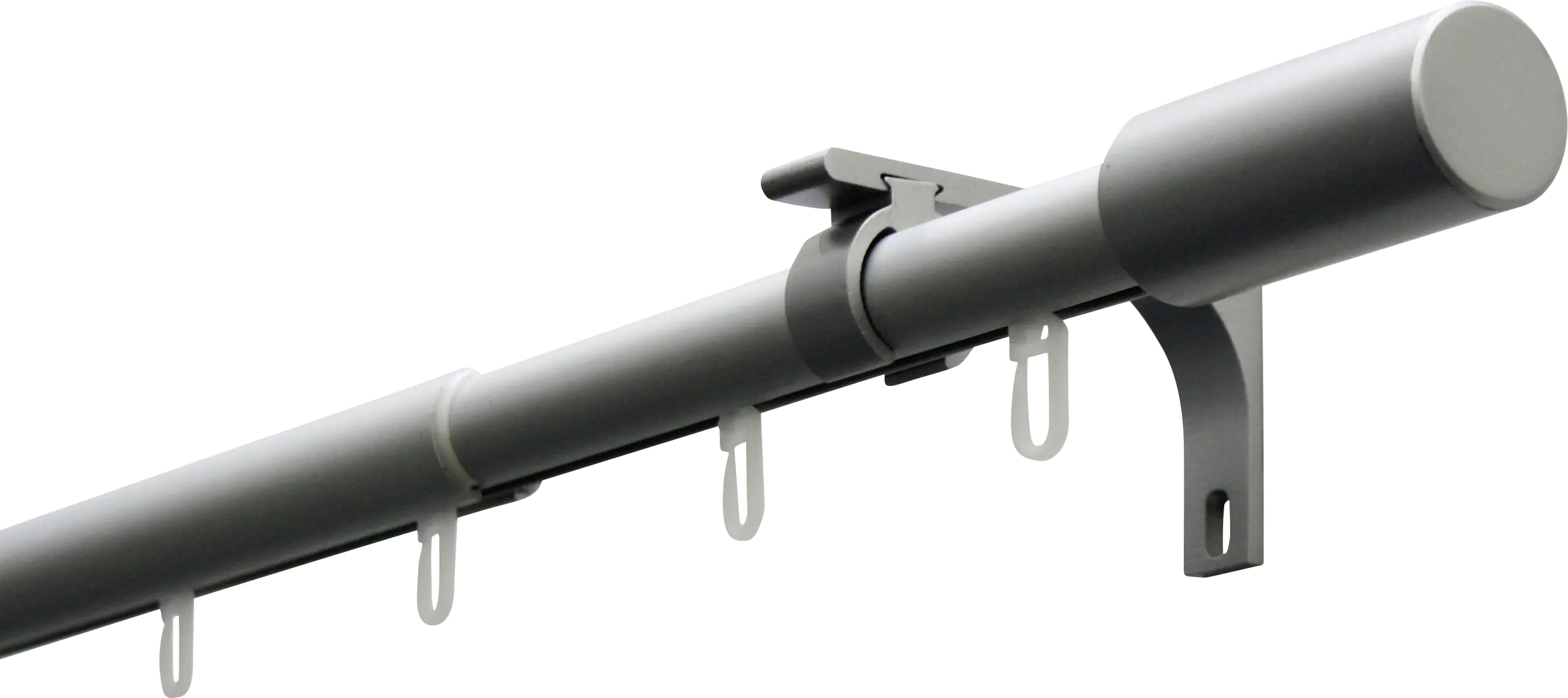 Gardinia Gardinenstangen-Set Paros Ø 19-22 mm silber 190-360 cm