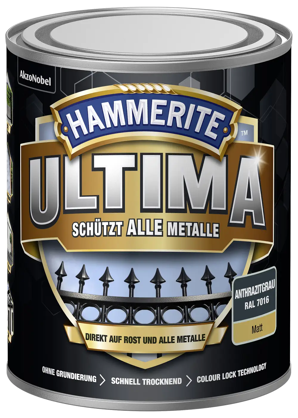 Hammerite Metallschutzlack ULTIMA 750 ml anthrazitgrau matt