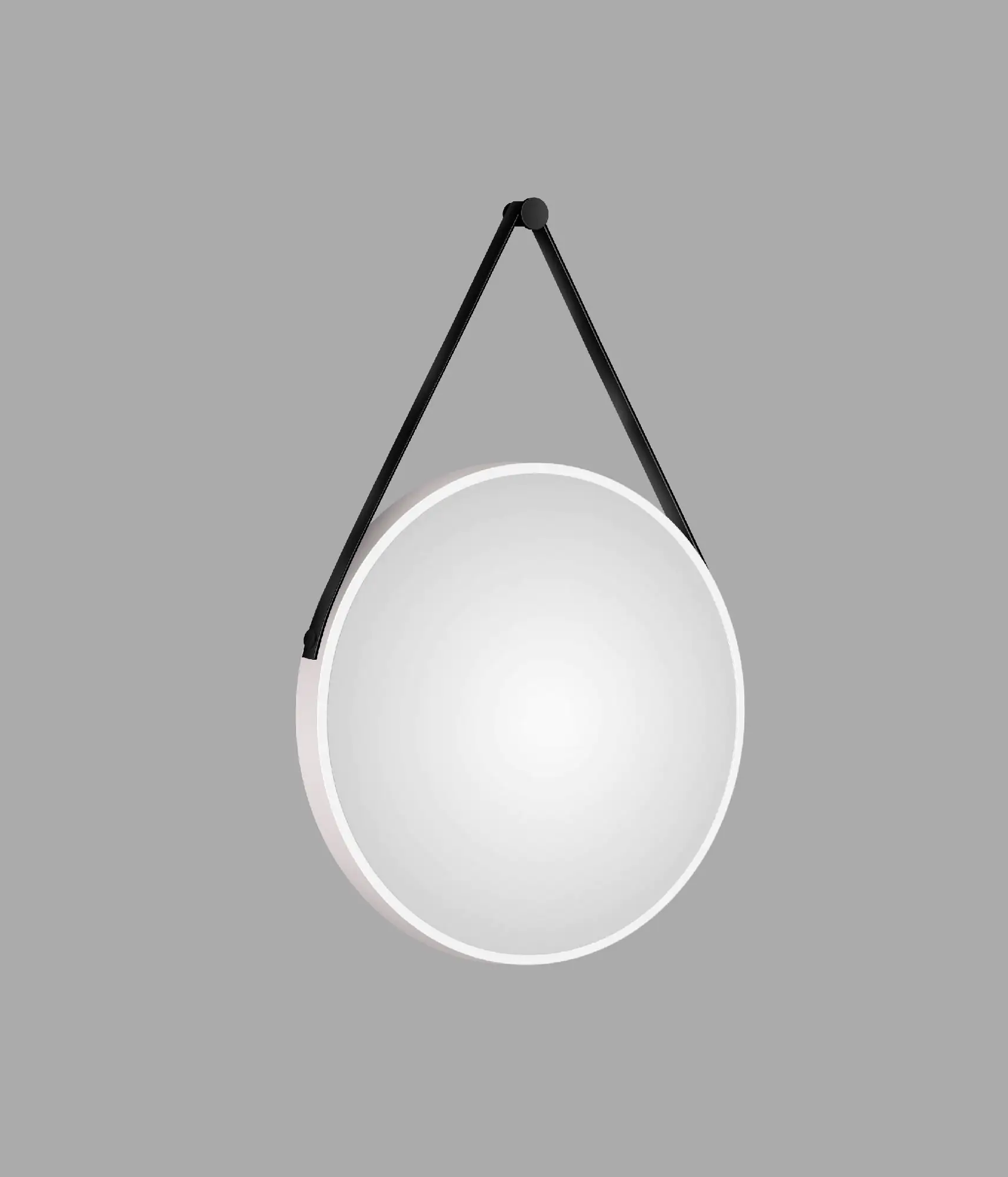DSK Design Spiegel Silver Coiffeur White Ø50 cm, weiß