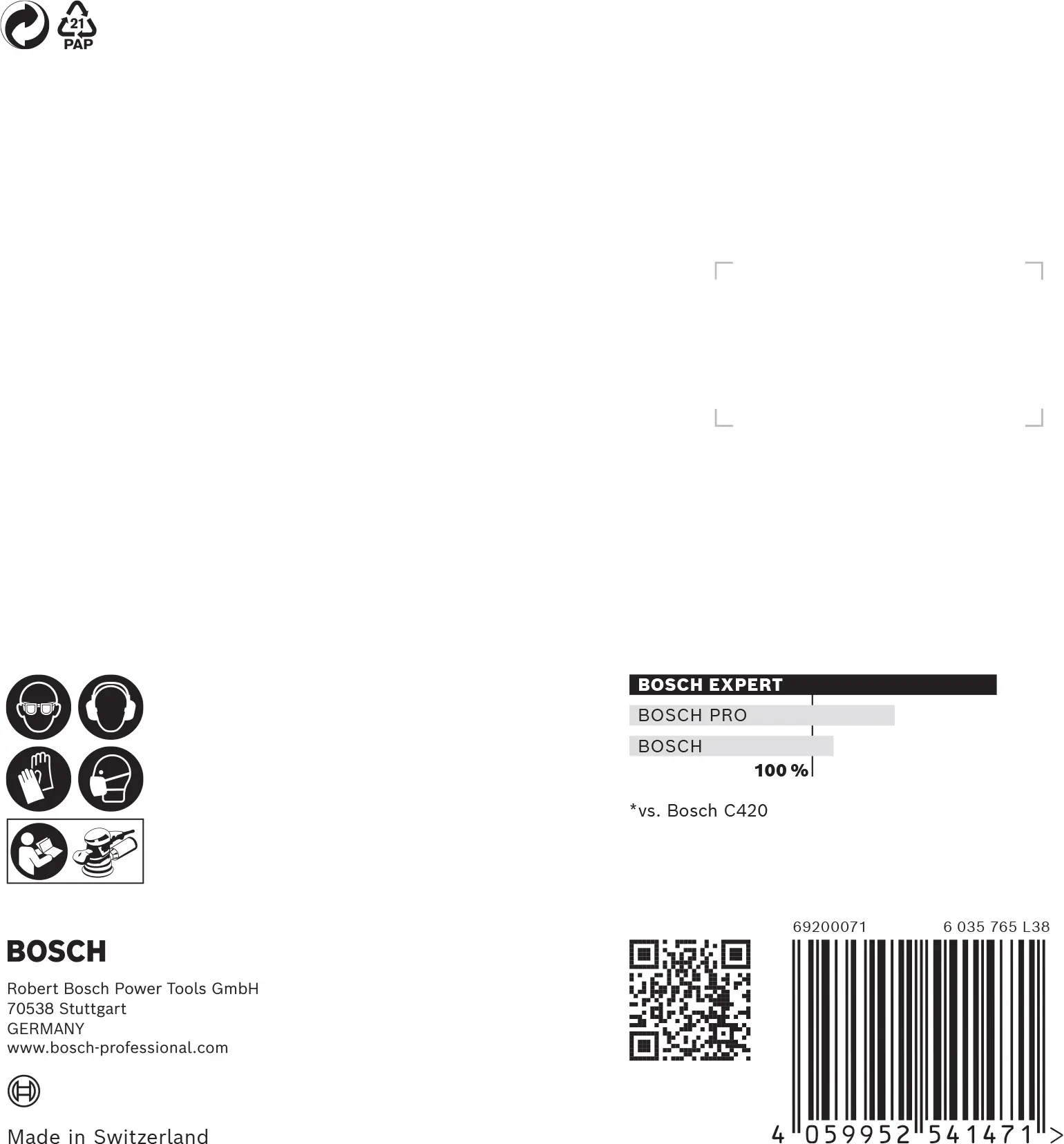 Bosch Expert C470 Schleifpapier für Exzenterschleifer 125 mm G 240 5-teilig