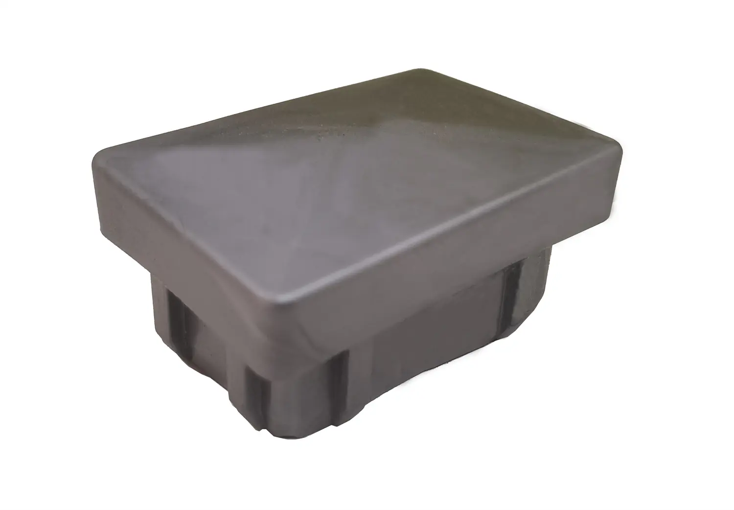 Floraworld Ersatz-Pfostenkappe 6 x 4 cm Kunststoff silber