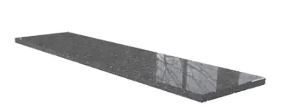 Wigastone Granit-Fensterbank Black-Galaxy 3 cm nach Maß